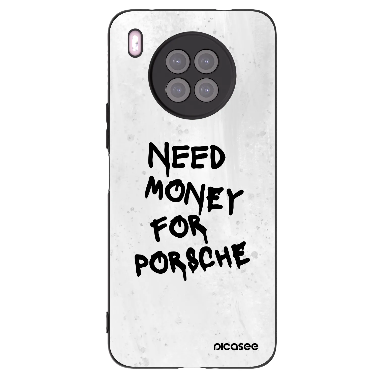 Picasee silikonový černý obal pro Huawei Nova 8i - White Dollar
