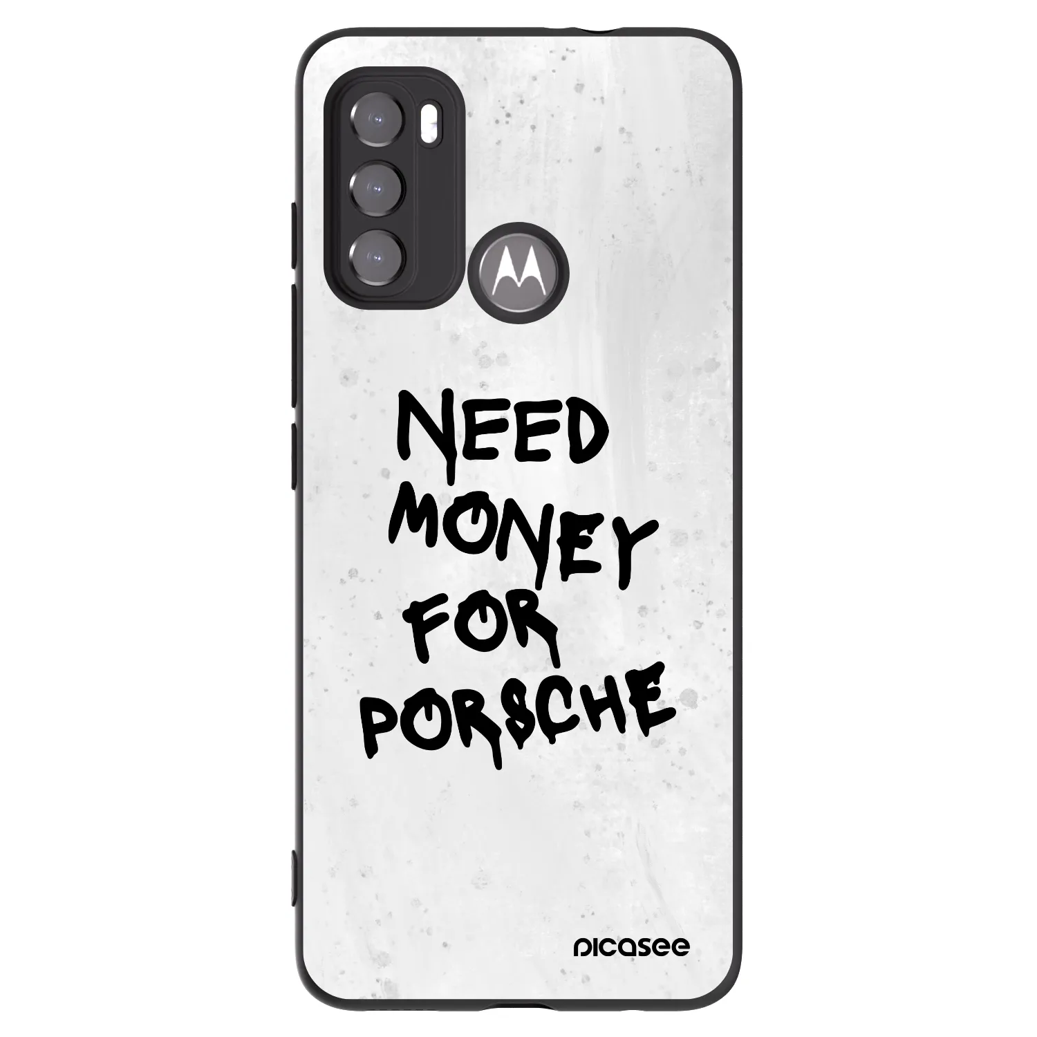Picasee silikonový černý obal pro Motorola Moto G60 - White Dollar