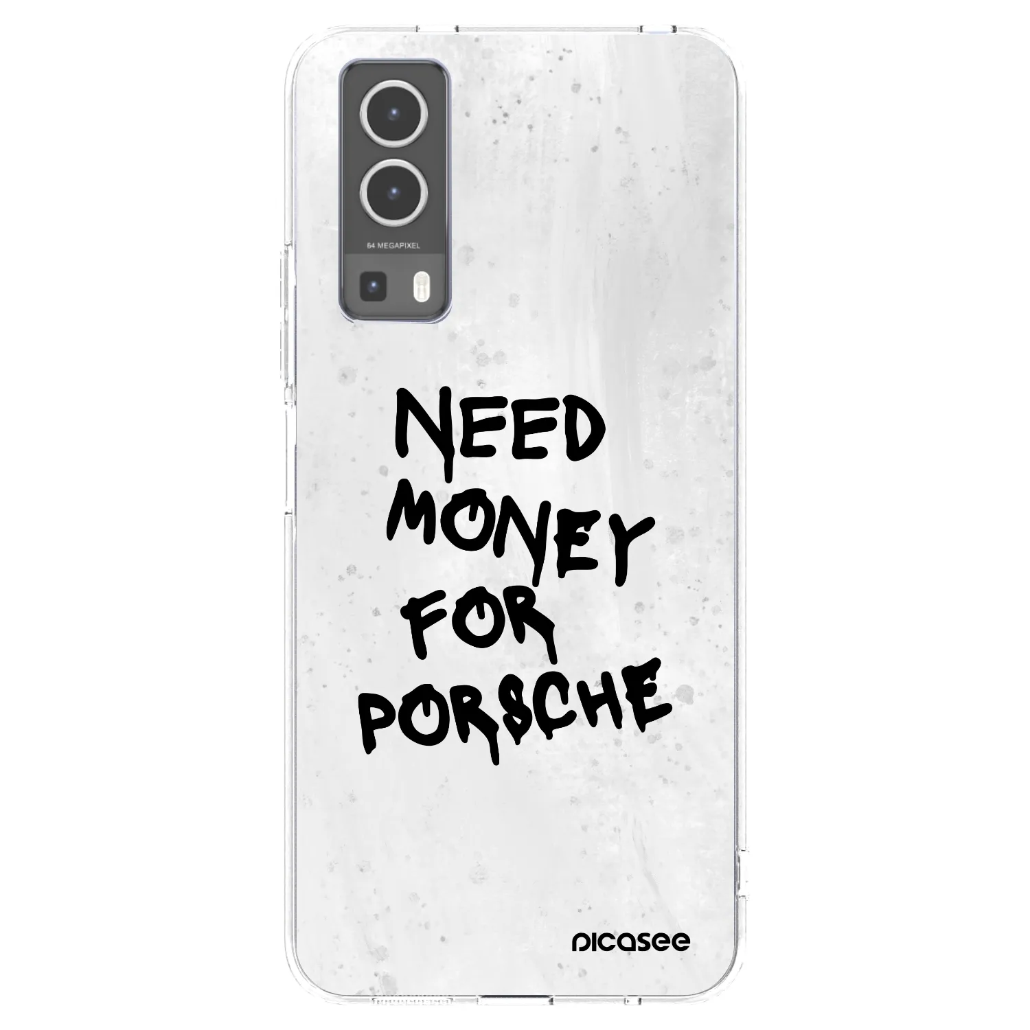 Picasee silikonový průhledný obal pro Vivo Y72 5G - White Dollar