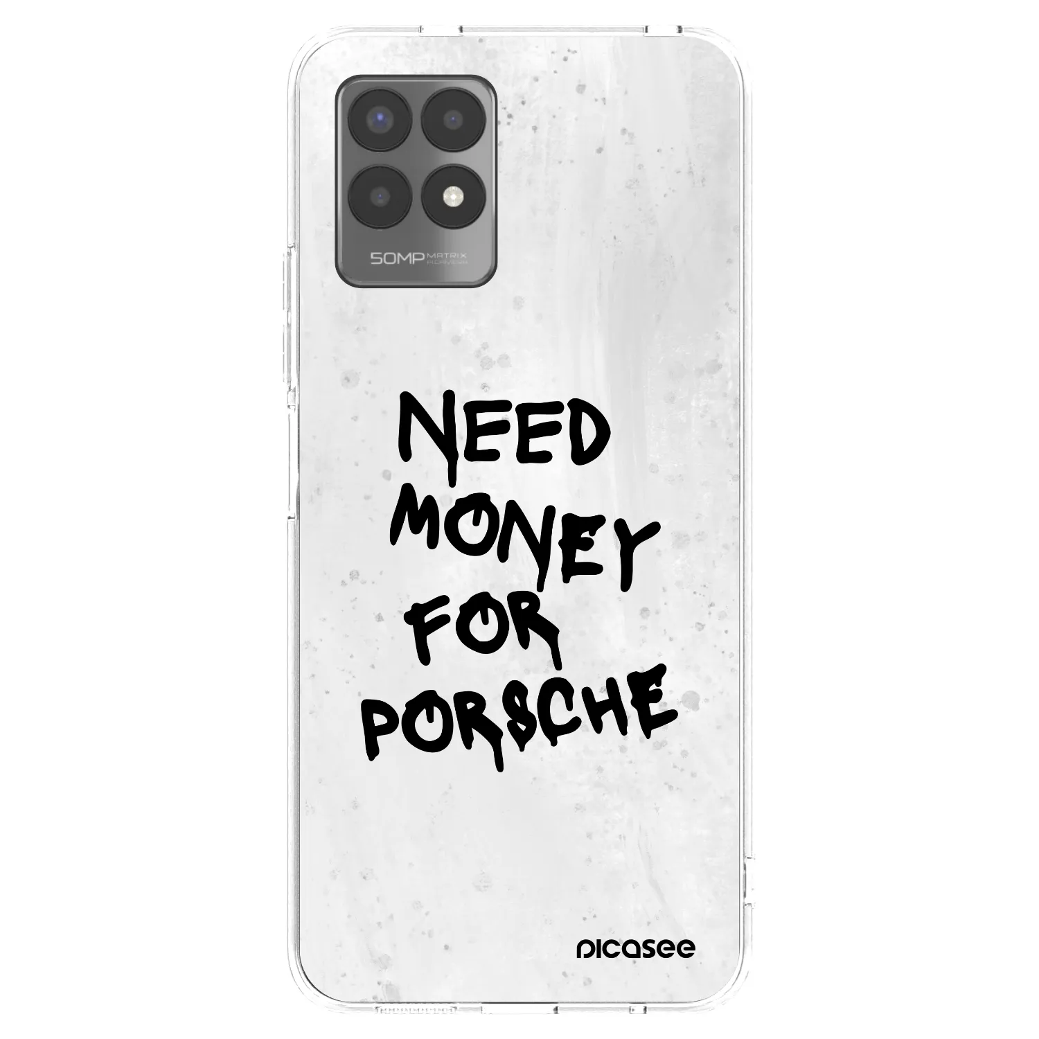 Picasee silikonový průhledný obal pro Realme 8i - White Dollar
