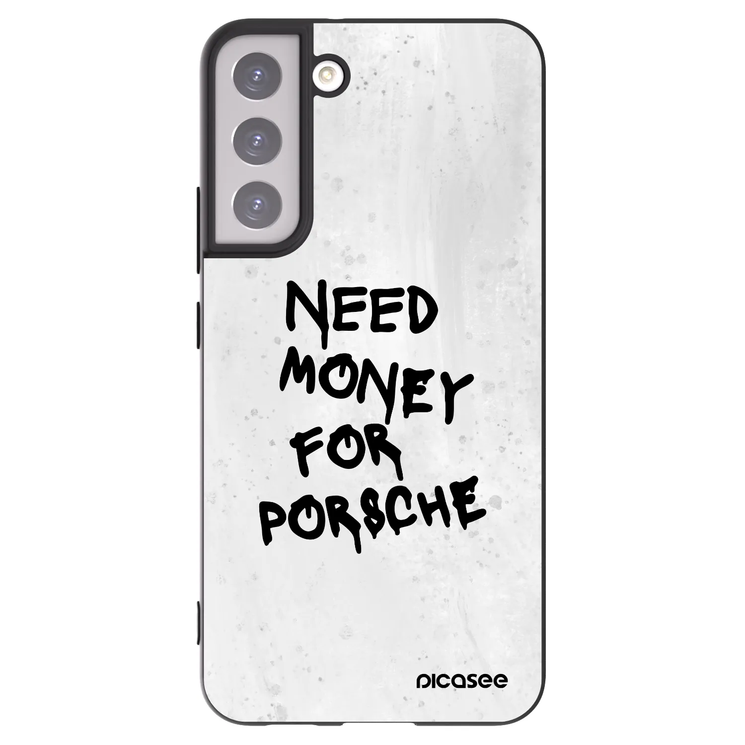 Picasee silikonový černý obal pro Samsung Galaxy S22+ 5G - White Dollar