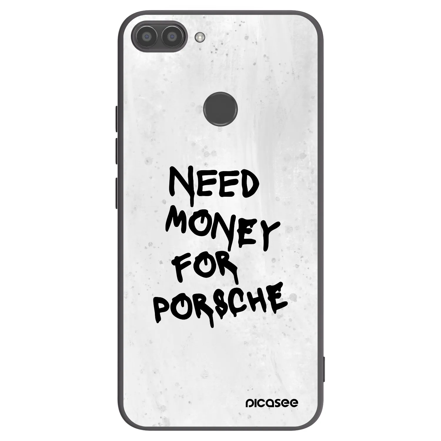 Picasee silikonový černý obal pro Huawei P Smart - White Dollar