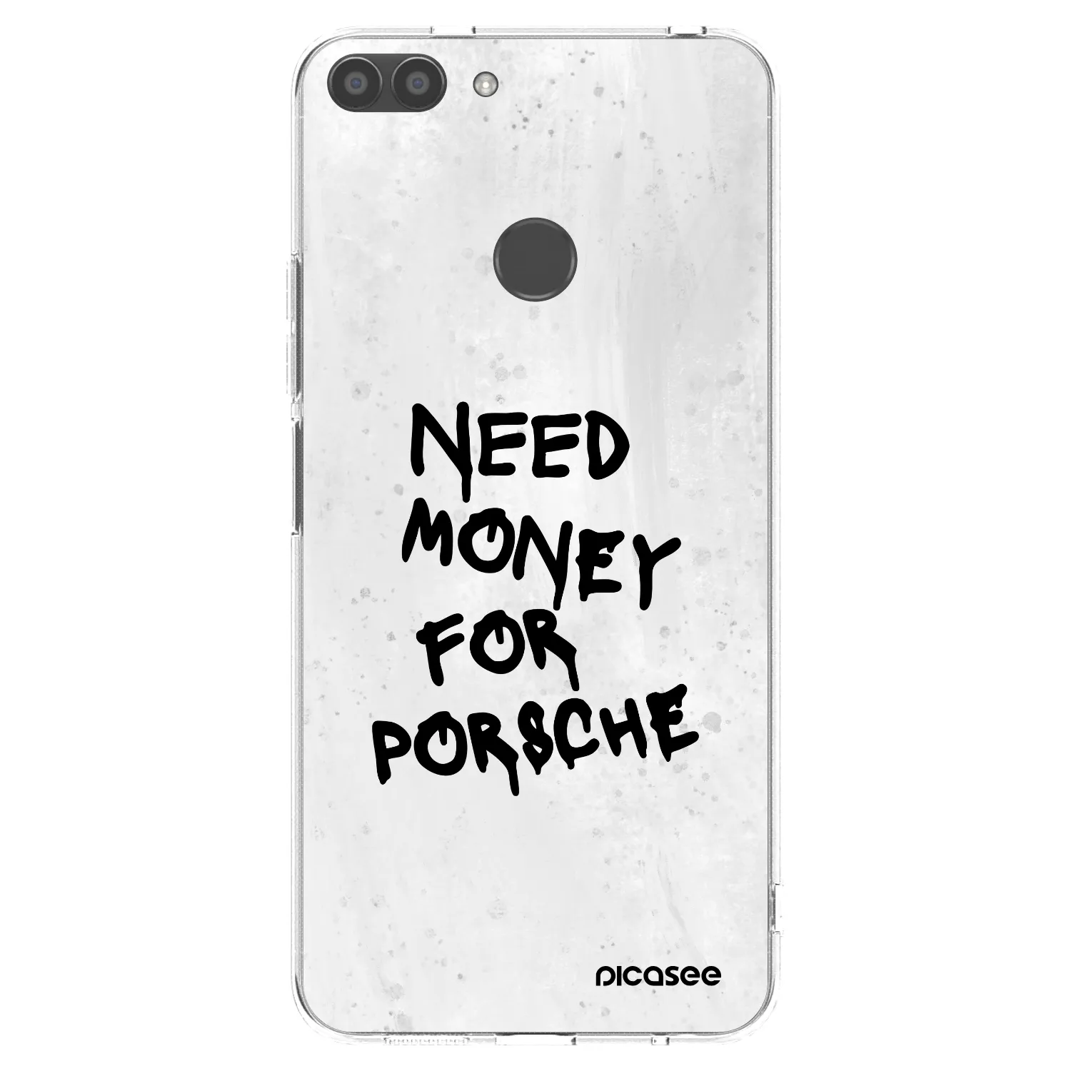 Picasee silikonový průhledný obal pro Huawei P Smart - White Dollar