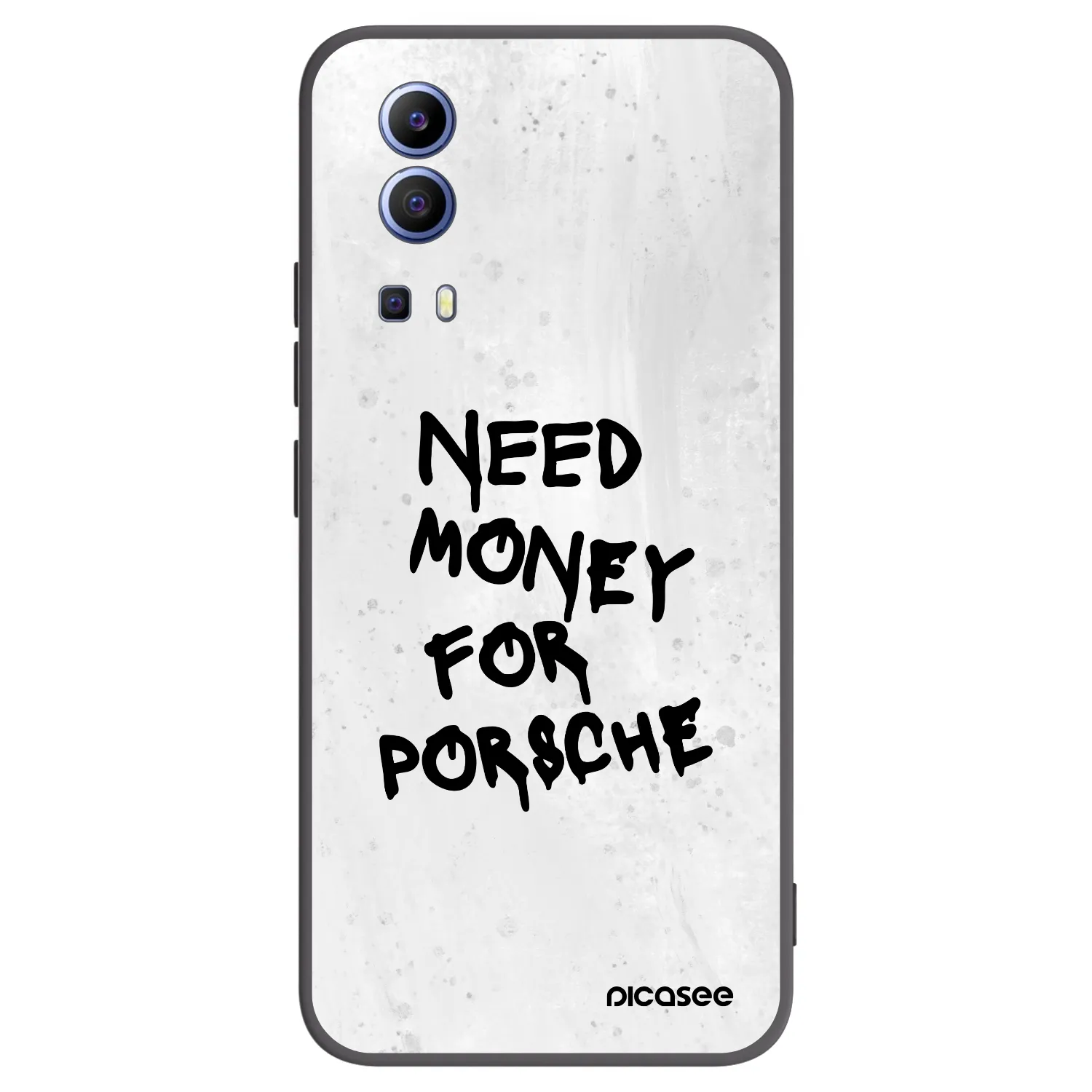 Picasee silikonový černý obal pro Vivo Y52 5G - White Dollar