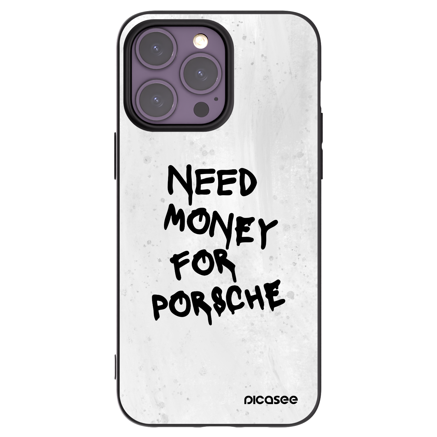 Picasee silikonový černý obal pro Apple iPhone 14 Pro Max - White Dollar
