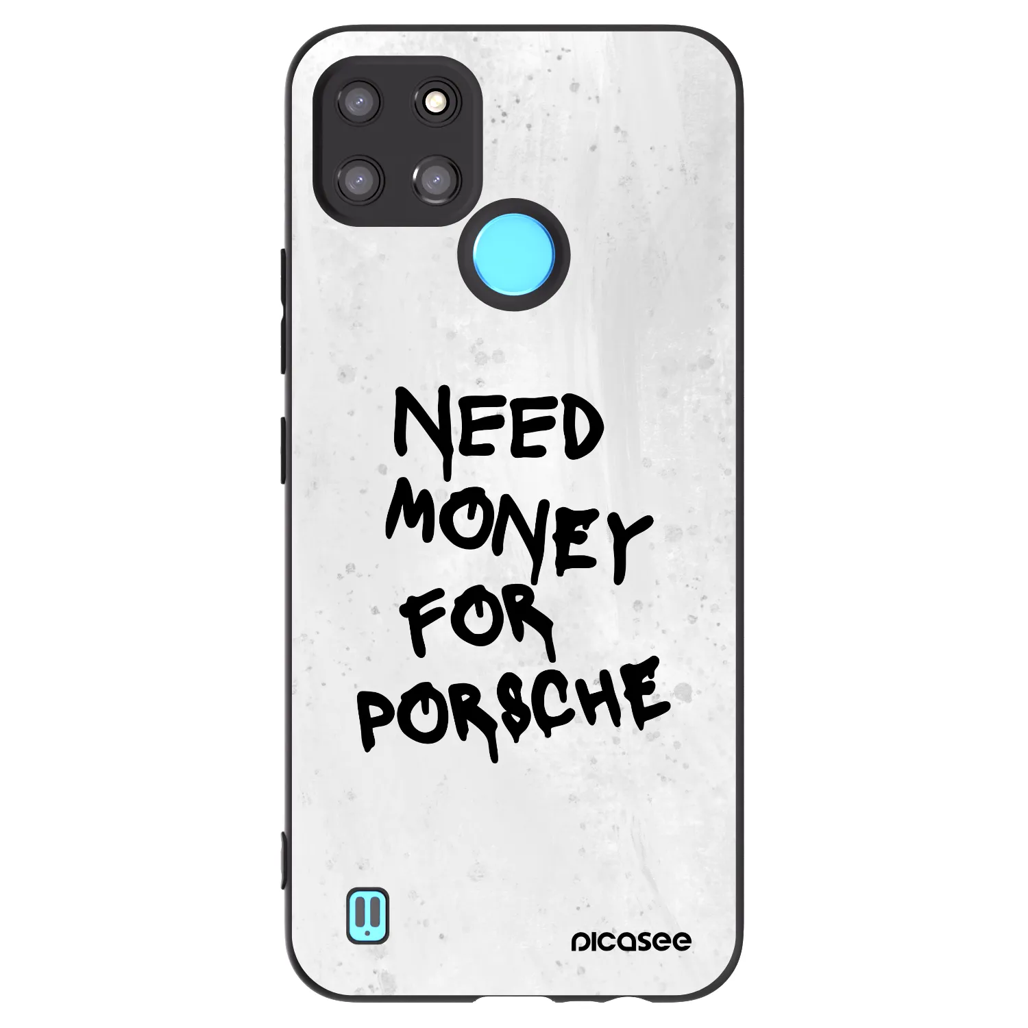 Picasee silikonový černý obal pro Realme C21Y - White Dollar
