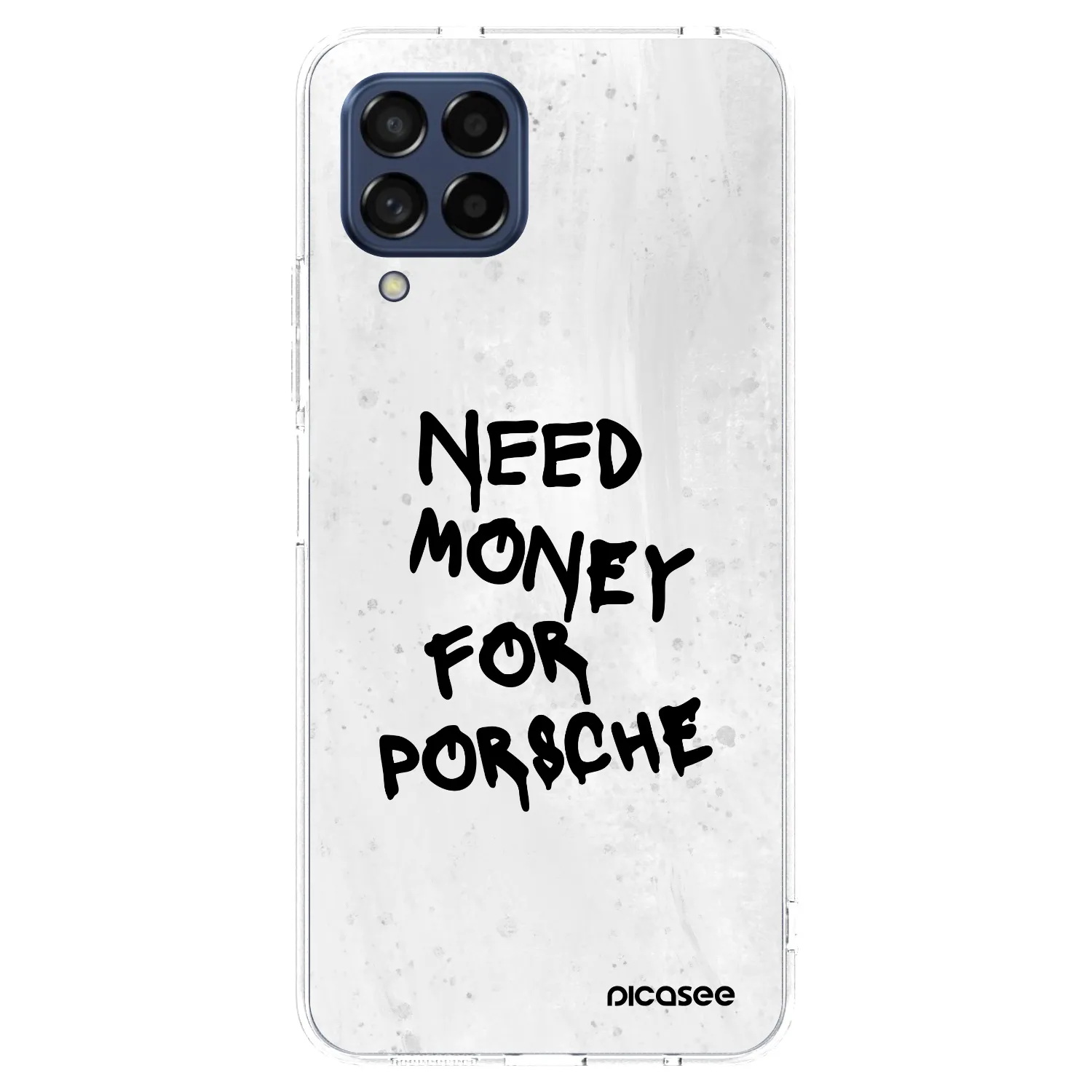 Picasee silikonový průhledný obal pro Samsung Galaxy M53 5G - White Dollar