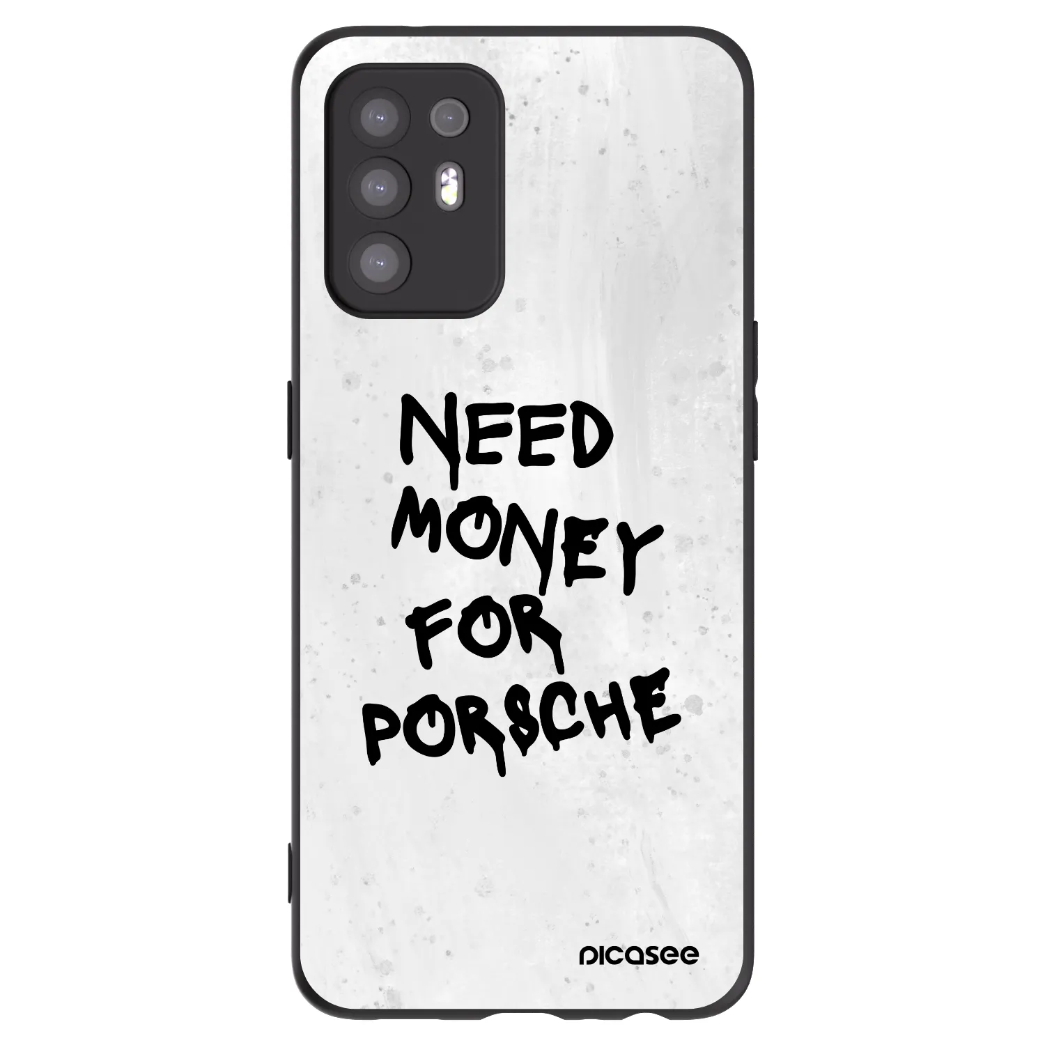 Picasee silikonový černý obal pro OPPO A94 5G - White Dollar