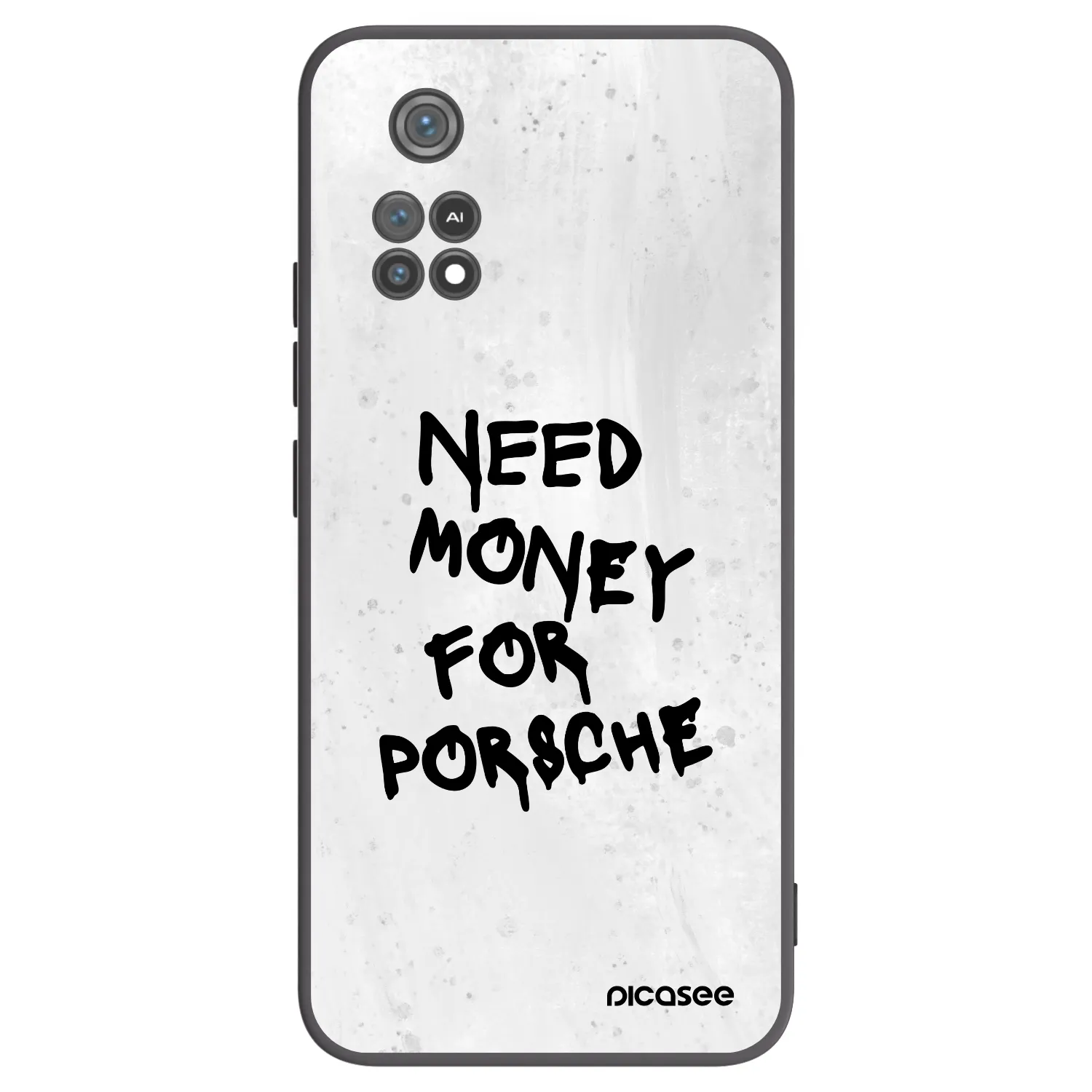 Picasee silikonový černý obal pro Xiaomi Poco M4 Pro - White Dollar