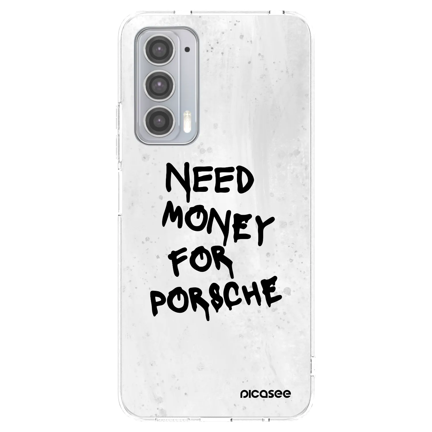 Picasee silikonový průhledný obal pro Motorola Edge 20 - White Dollar