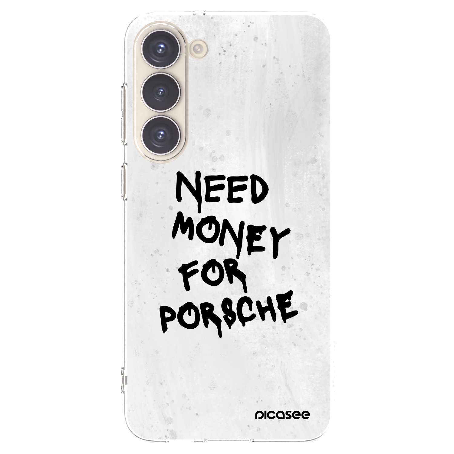 Picasee silikonový průhledný obal pro Samsung Galaxy S23+ 5G - White Dollar