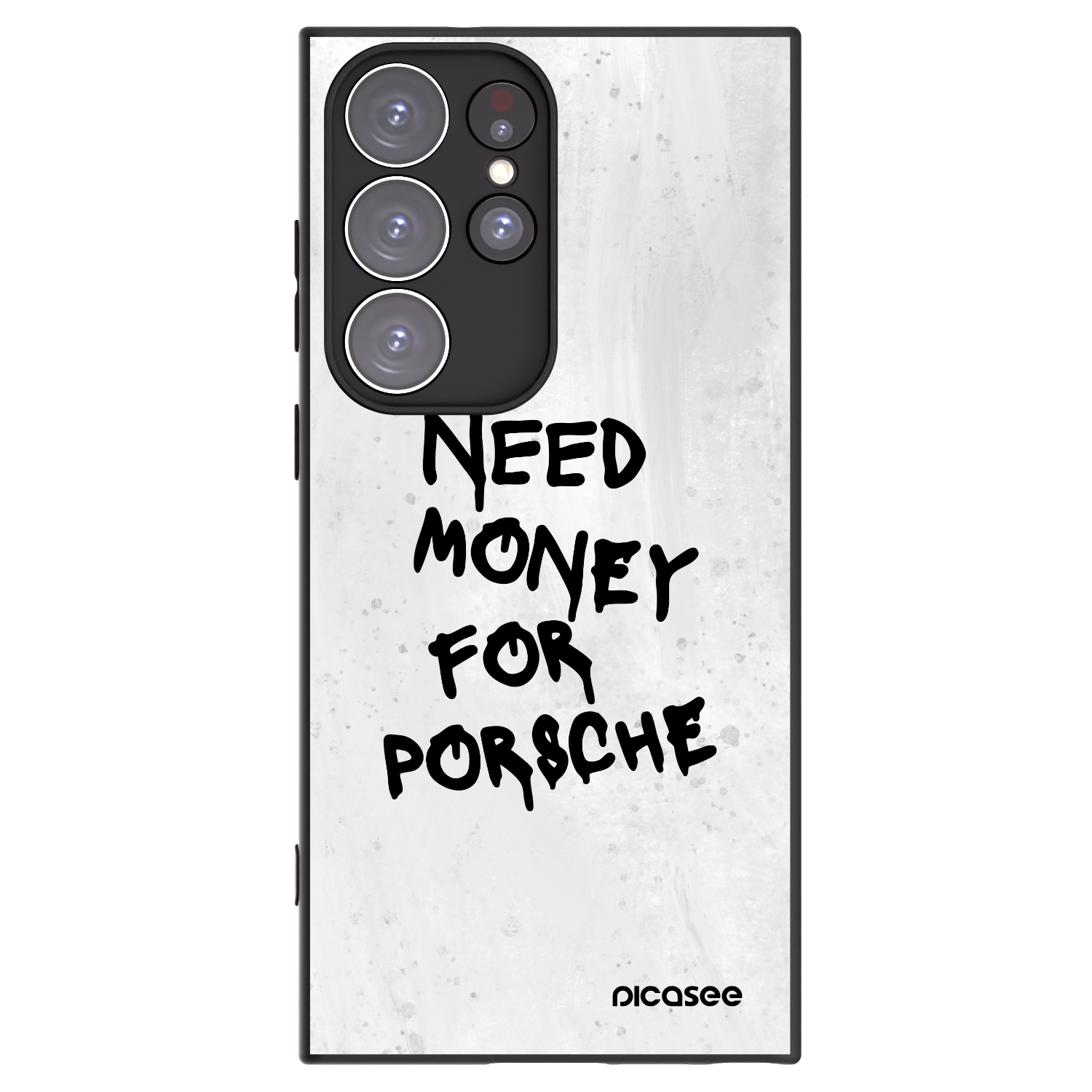 Picasee silikonový černý obal pro Samsung Galaxy S23 Ultra 5G - White Dollar