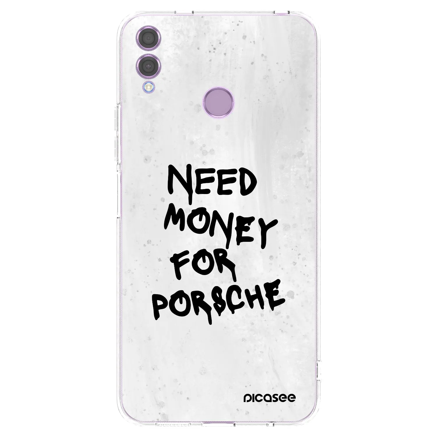 Picasee silikonový průhledný obal pro Honor 8X - White Dollar