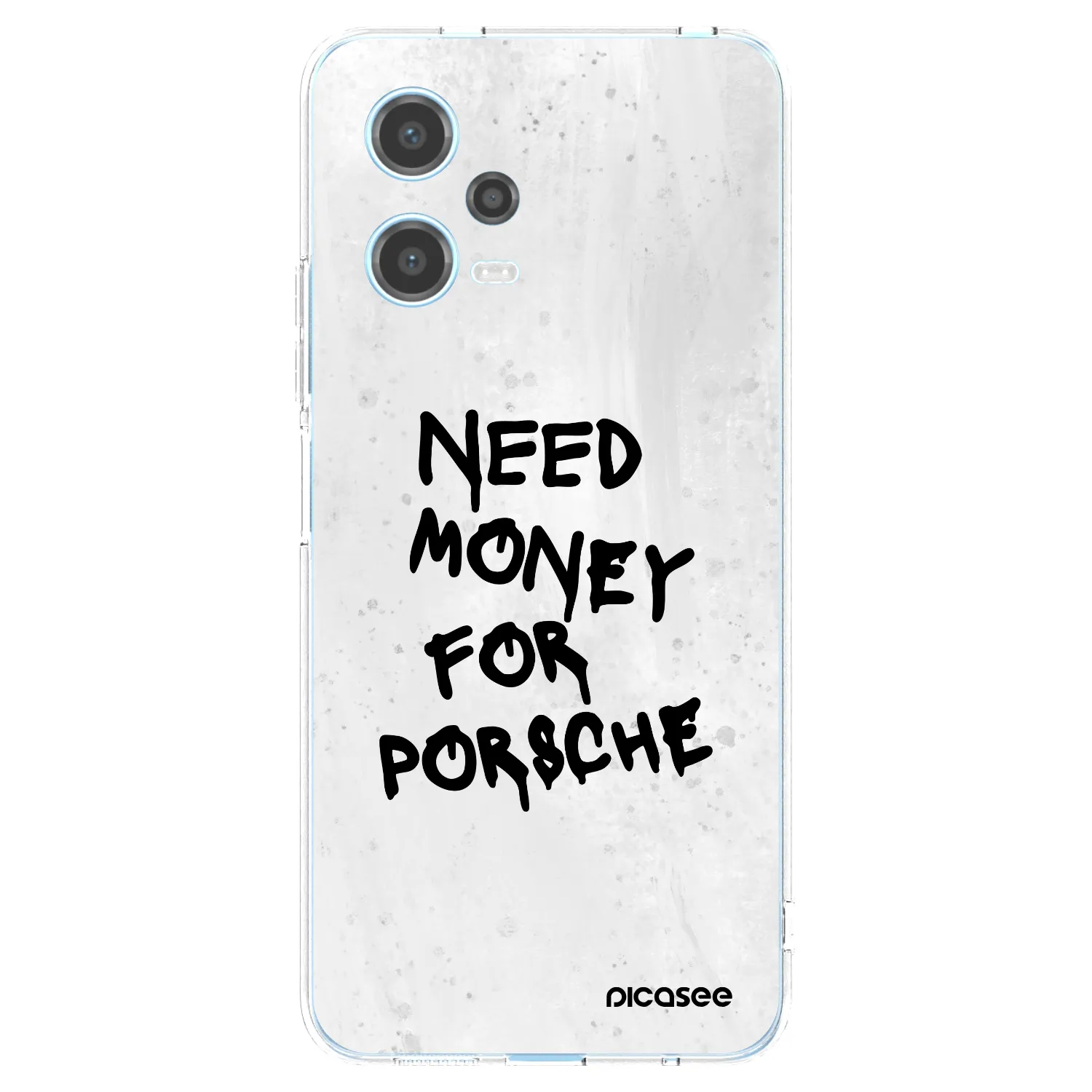 Picasee silikonový průhledný obal pro Xiaomi Redmi Note 12 5G - White Dollar