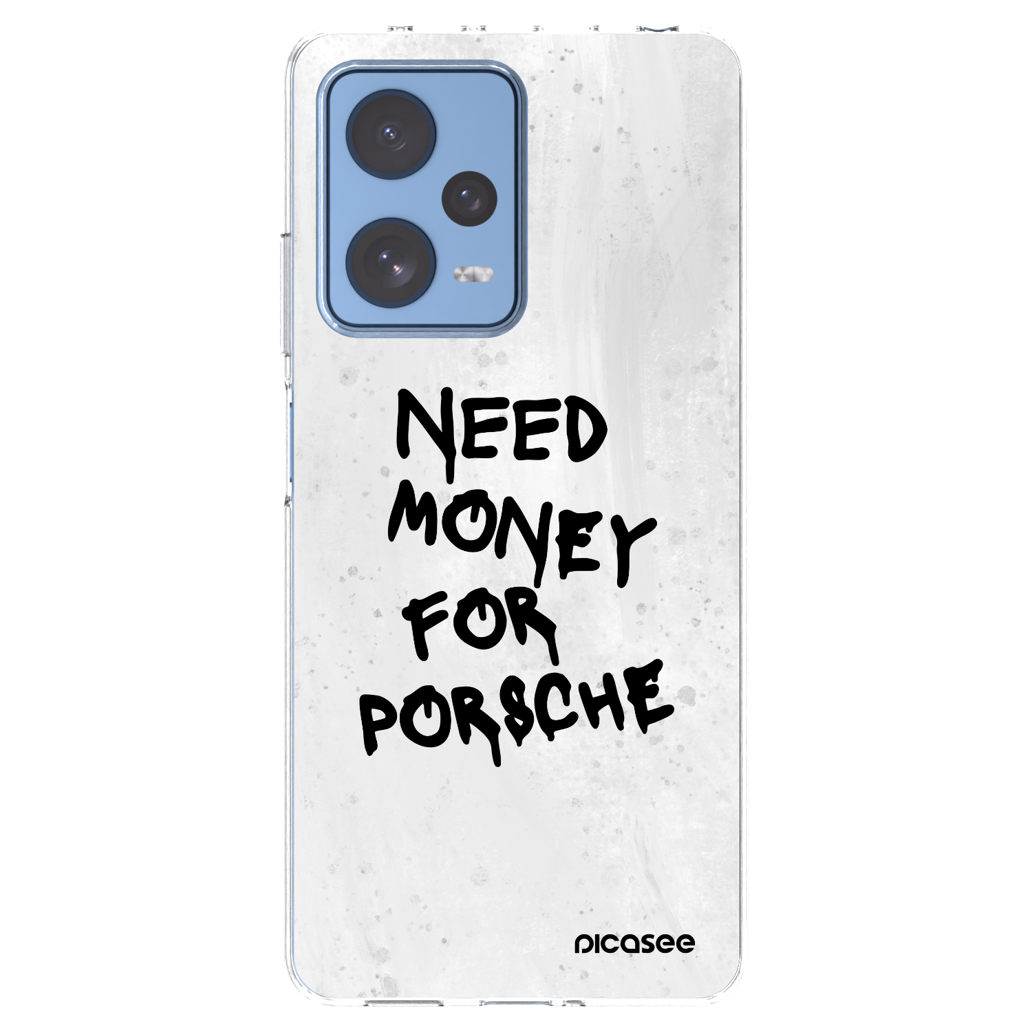 Picasee silikonový průhledný obal pro Xiaomi Redmi Note 12 Pro 5G - White Dollar