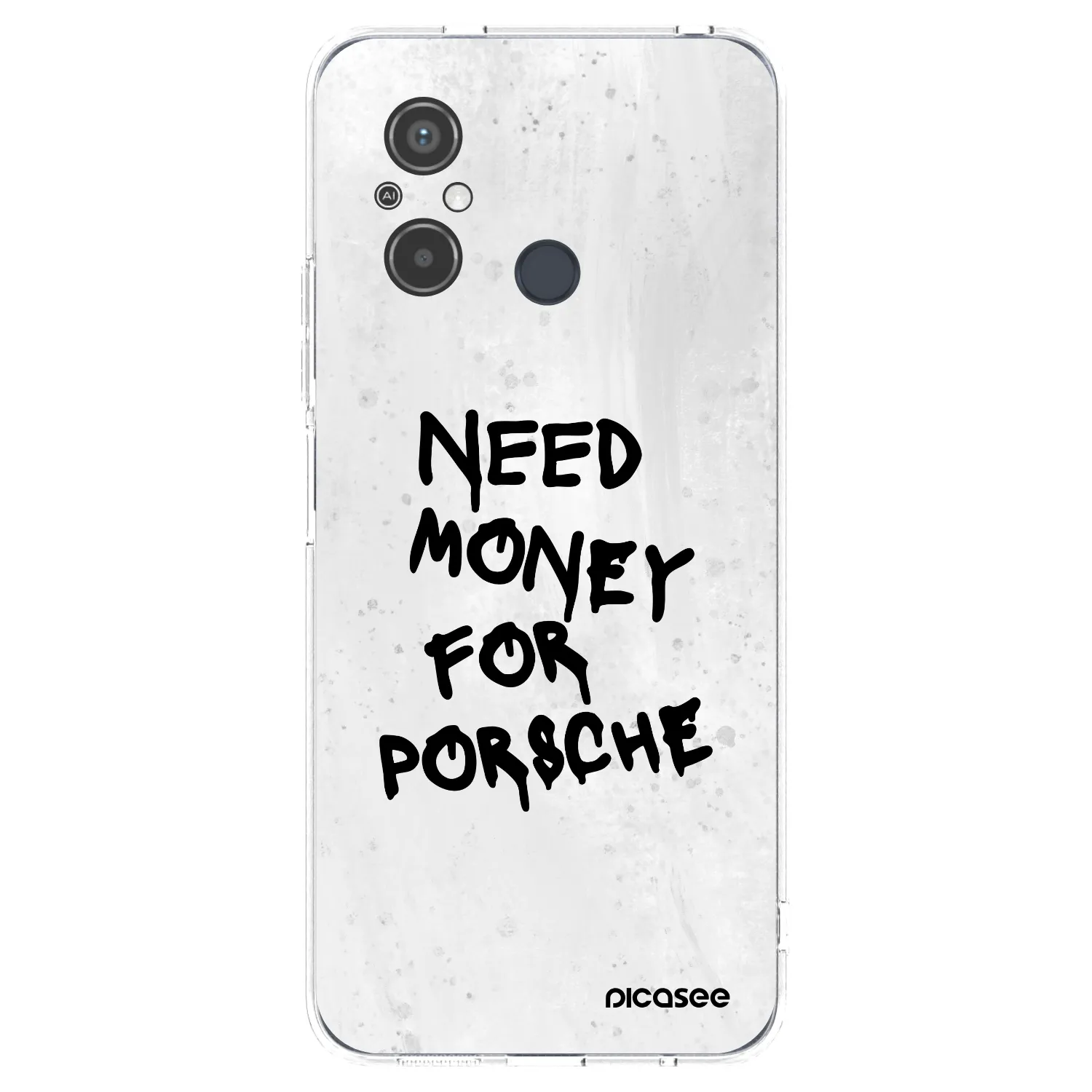 Picasee silikonový průhledný obal pro Xiaomi Redmi 12C - White Dollar