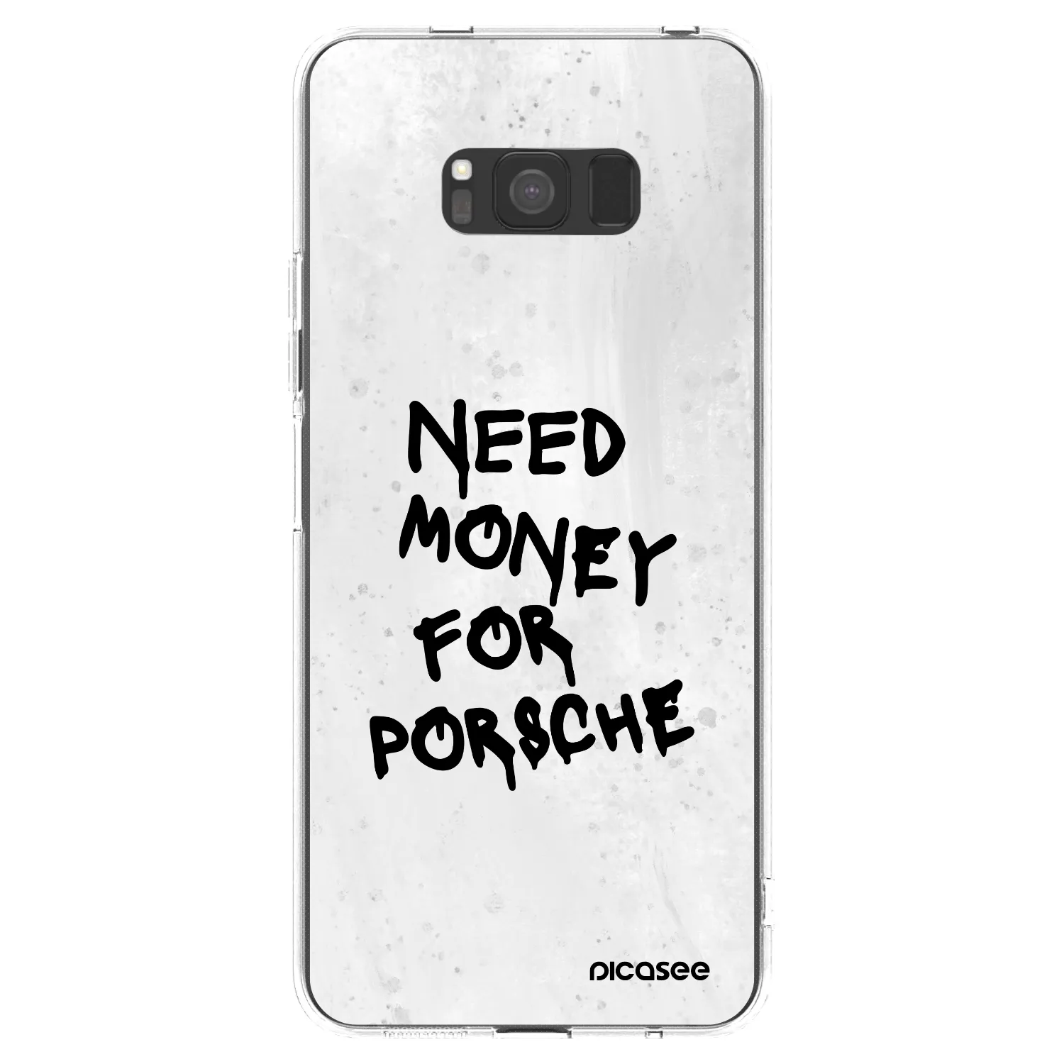 Picasee silikonový průhledný obal pro Samsung Galaxy S8 G950F - White Dollar