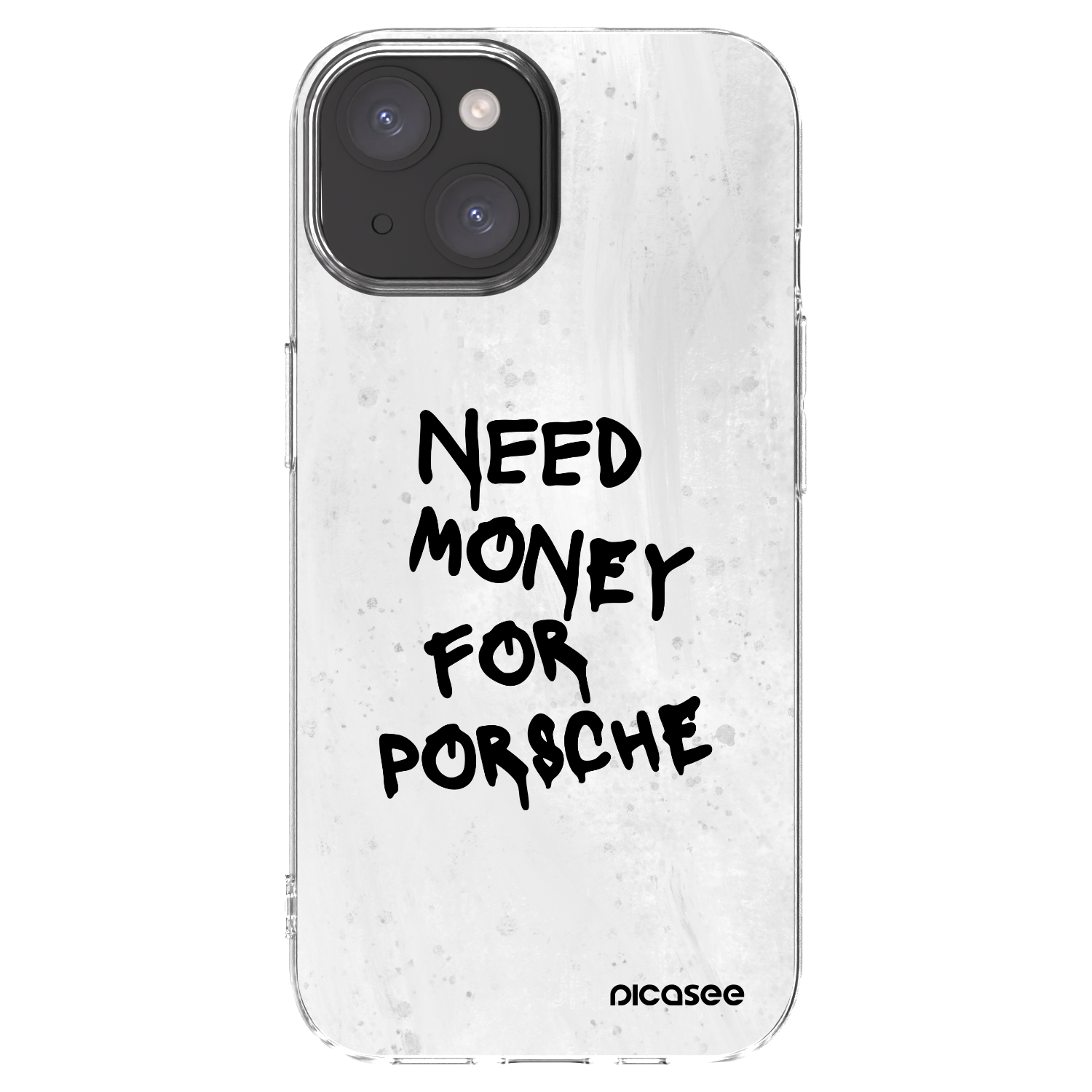 Picasee silikonový průhledný obal pro Apple iPhone 15 - White Dollar