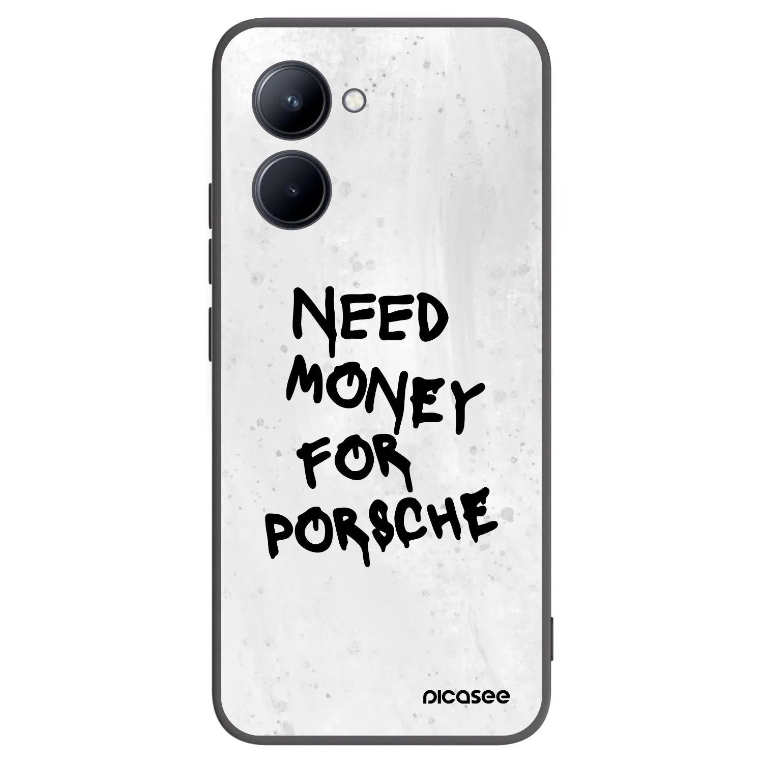 Picasee silikonový černý obal pro Realme C33 (2023) - White Dollar