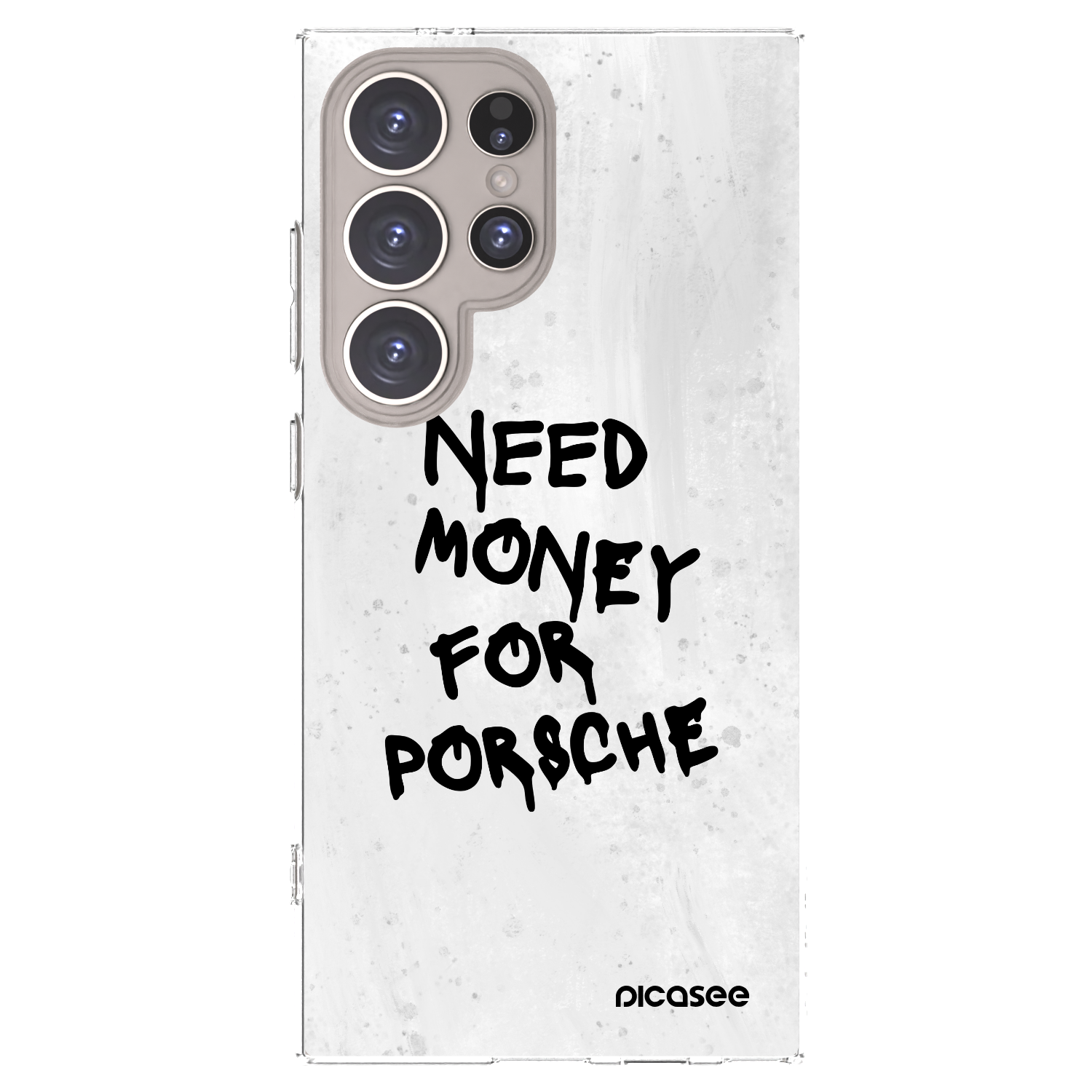 Picasee silikonový průhledný obal pro Samsung Galaxy S24 Ultra S928B 5G - White Dollar