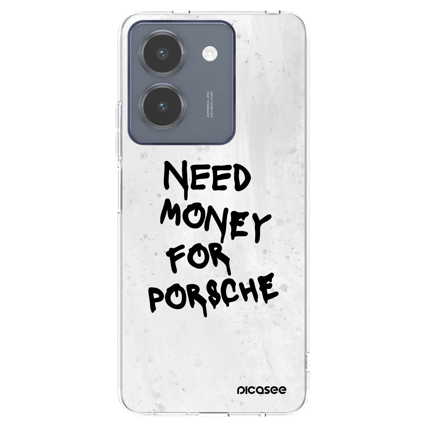 Picasee silikonový průhledný obal pro Vivo Y36 4G - White Dollar