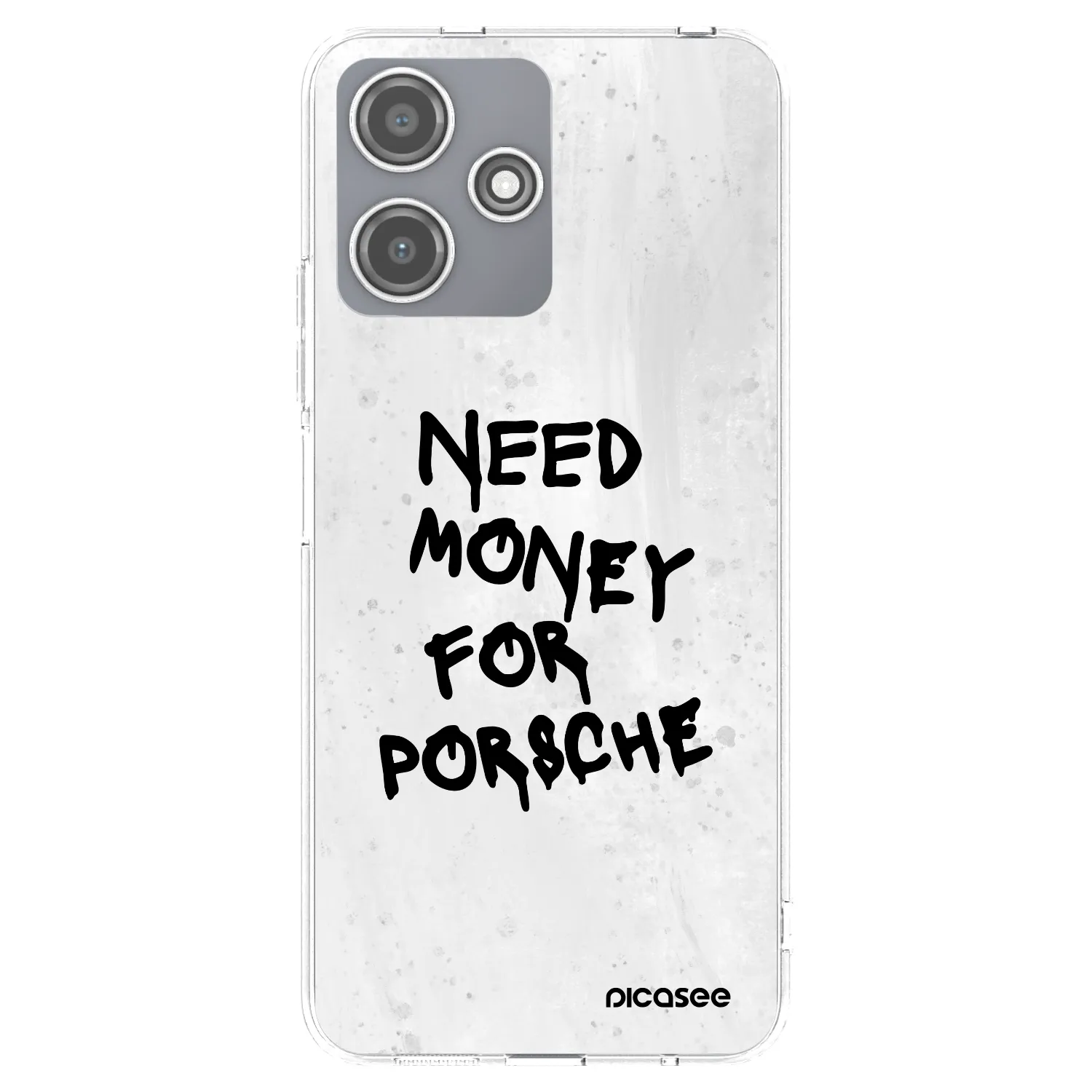 Picasee silikonový průhledný obal pro Xiaomi Redmi 12 5G - White Dollar