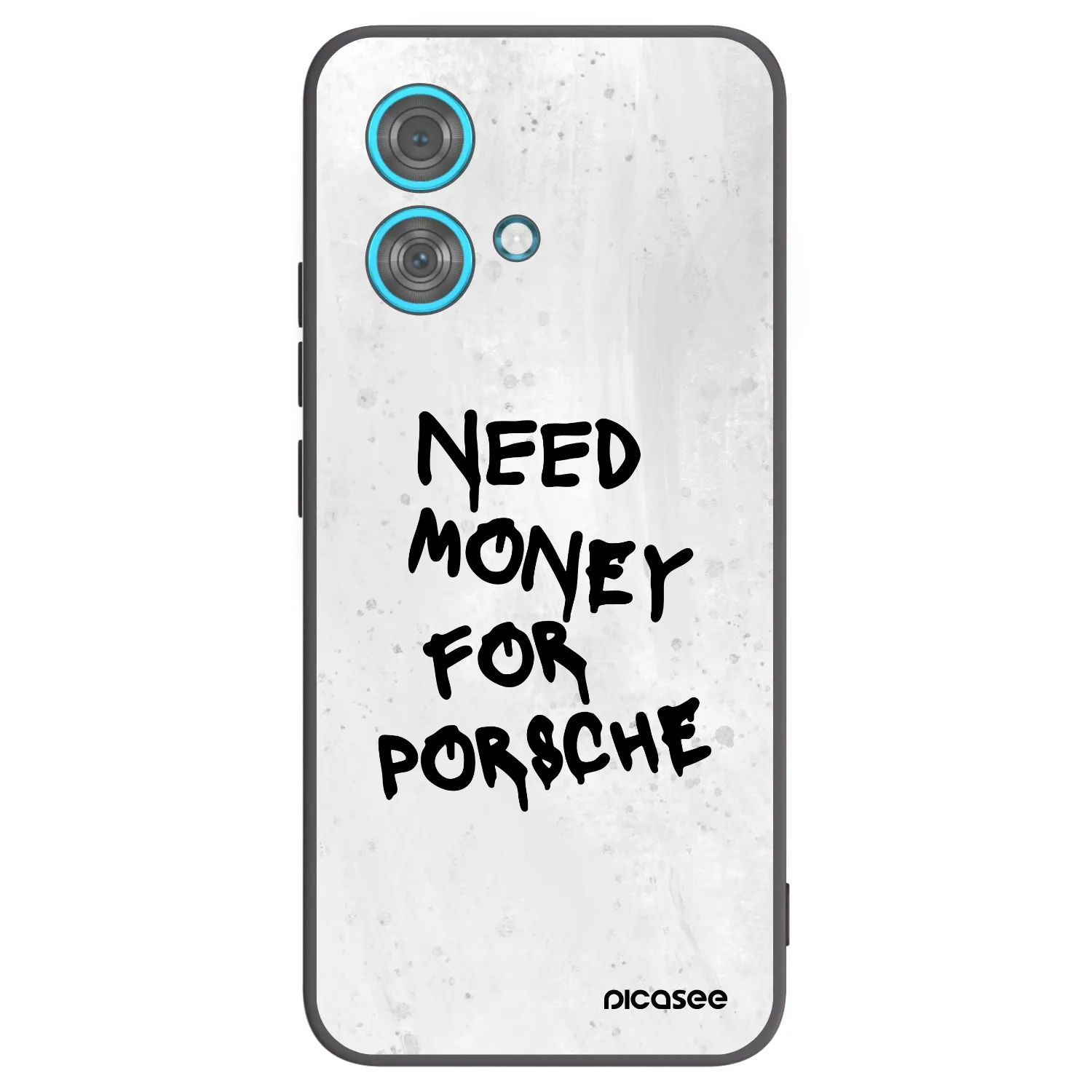 Picasee silikonový černý obal pro Motorola Edge 40 Neo - White Dollar