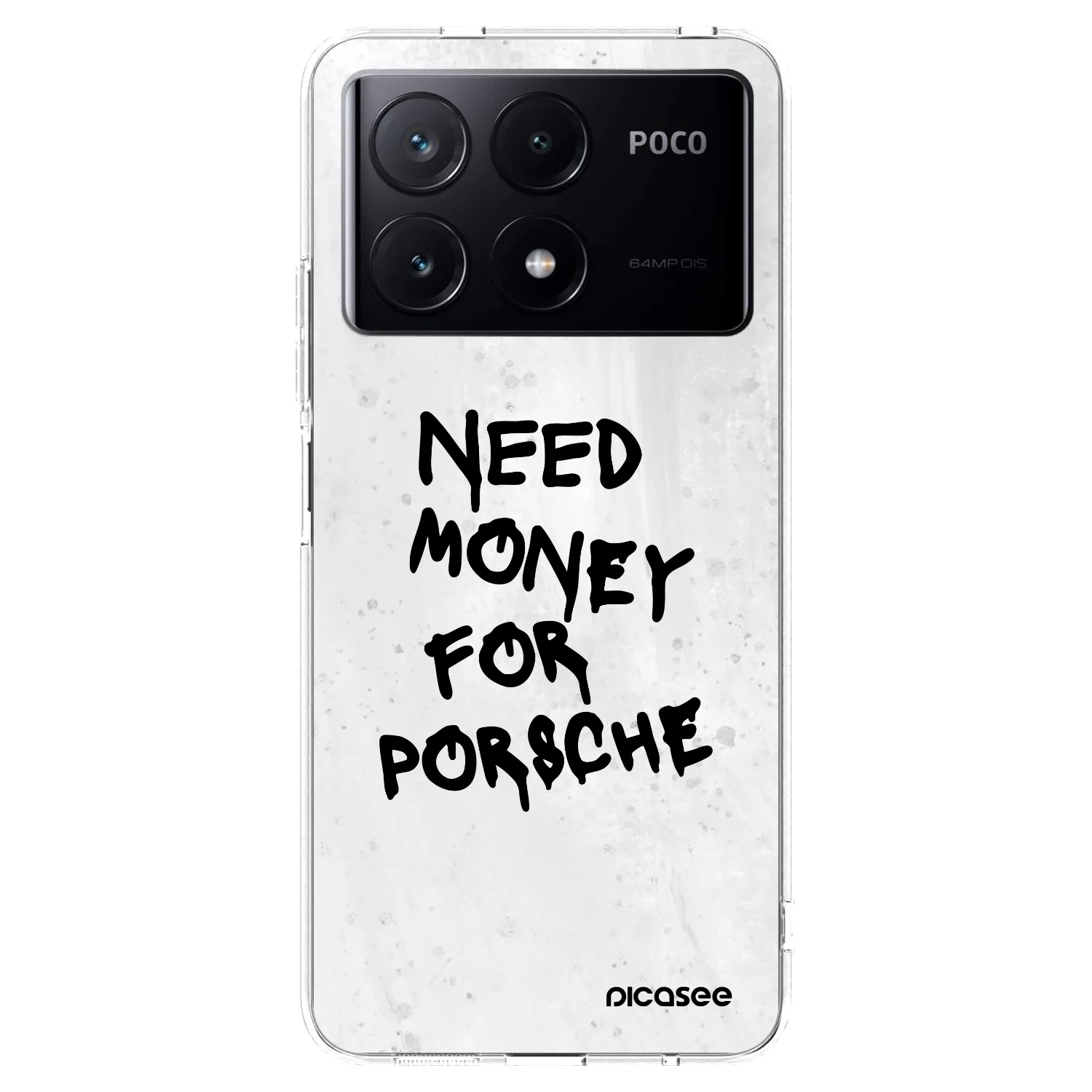 Picasee silikonový průhledný obal pro Xiaomi Poco X6 Pro - White Dollar
