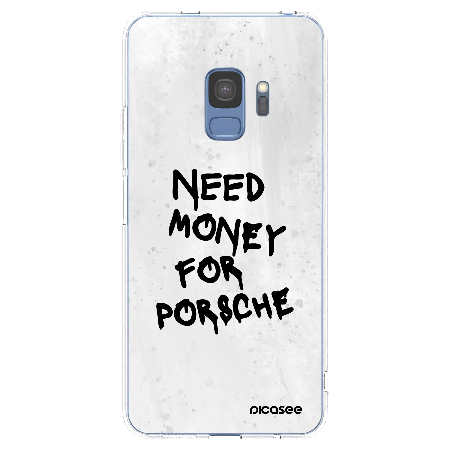 Picasee silikonový průhledný obal pro Samsung Galaxy S9 G960F - White Dollar