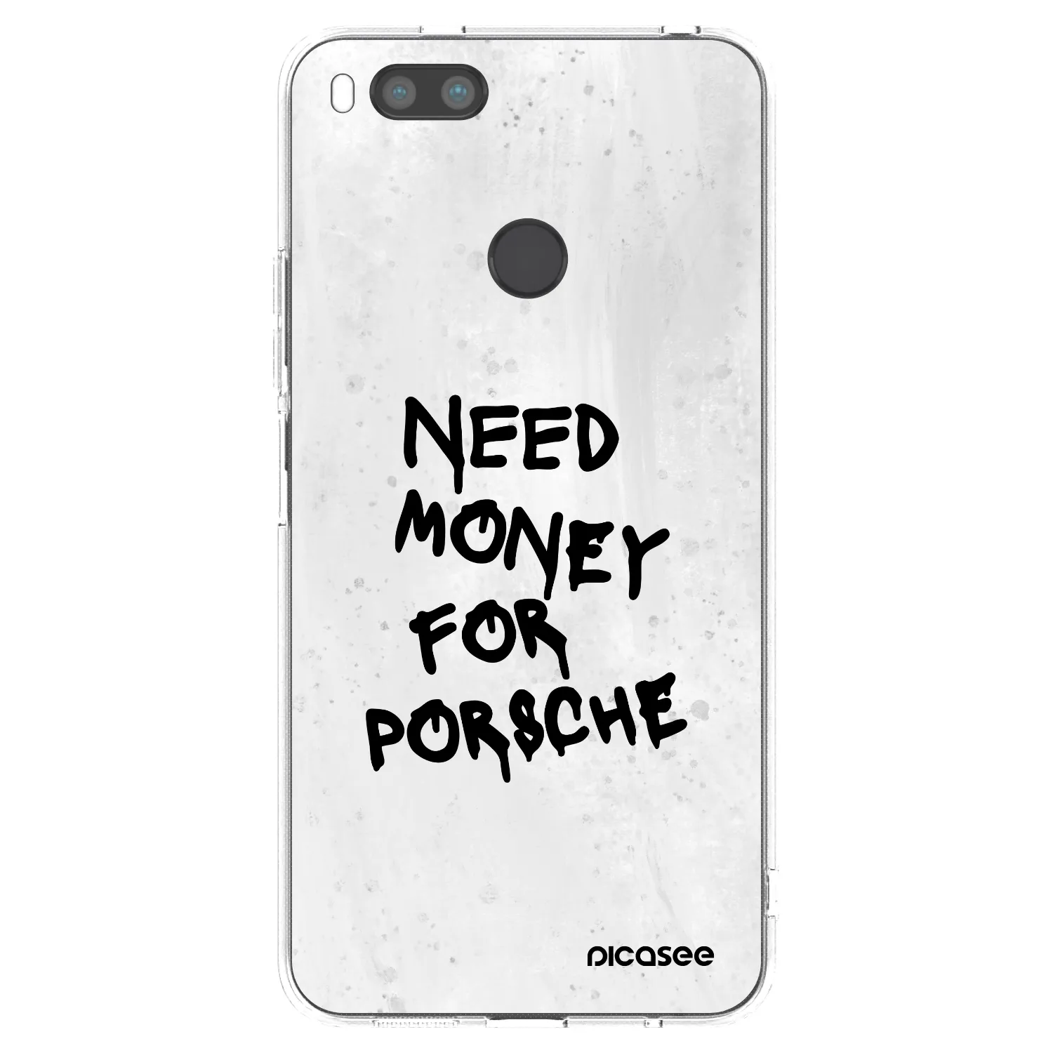 Picasee silikonový průhledný obal pro Xiaomi Mi A1 Global - White Dollar