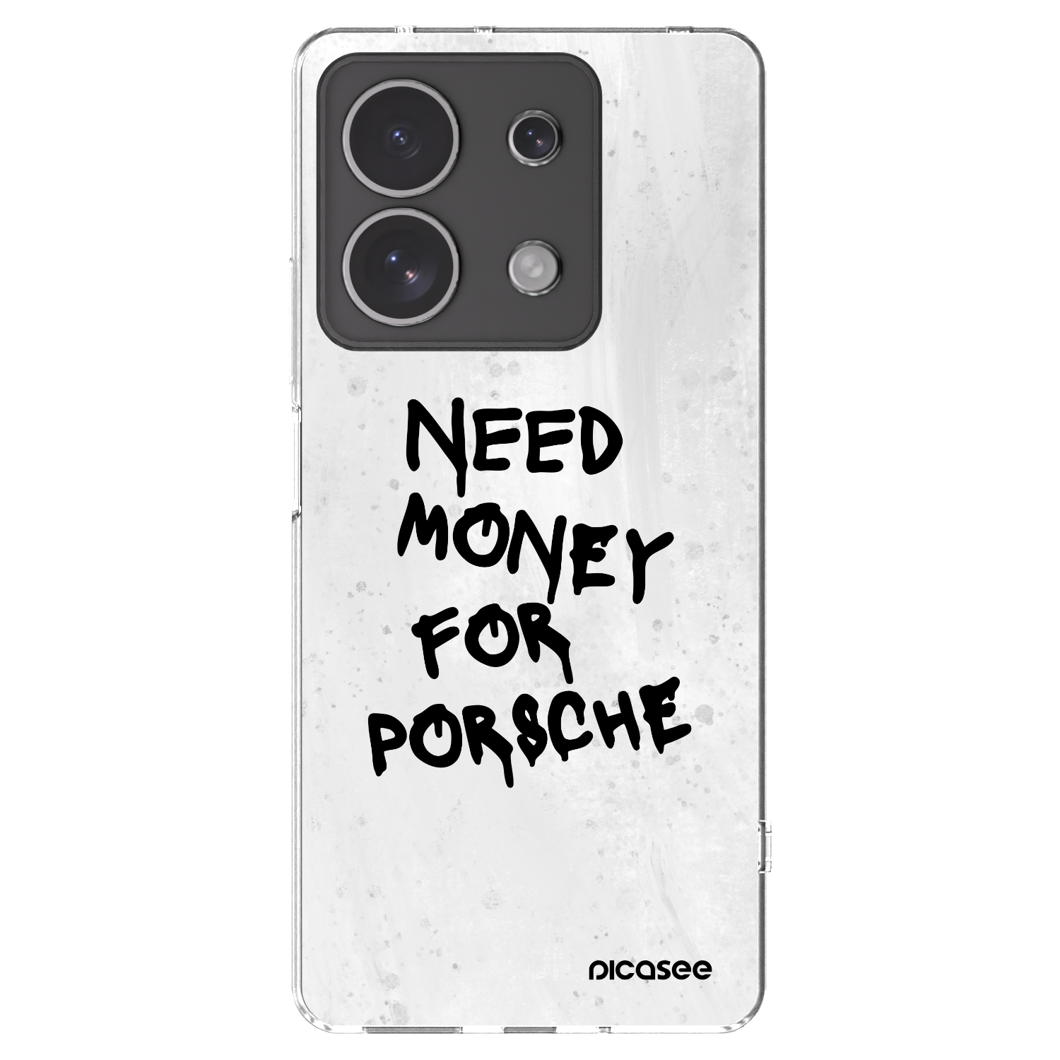 Picasee silikonový průhledný obal pro Xiaomi Redmi Note 13 4G - White Dollar