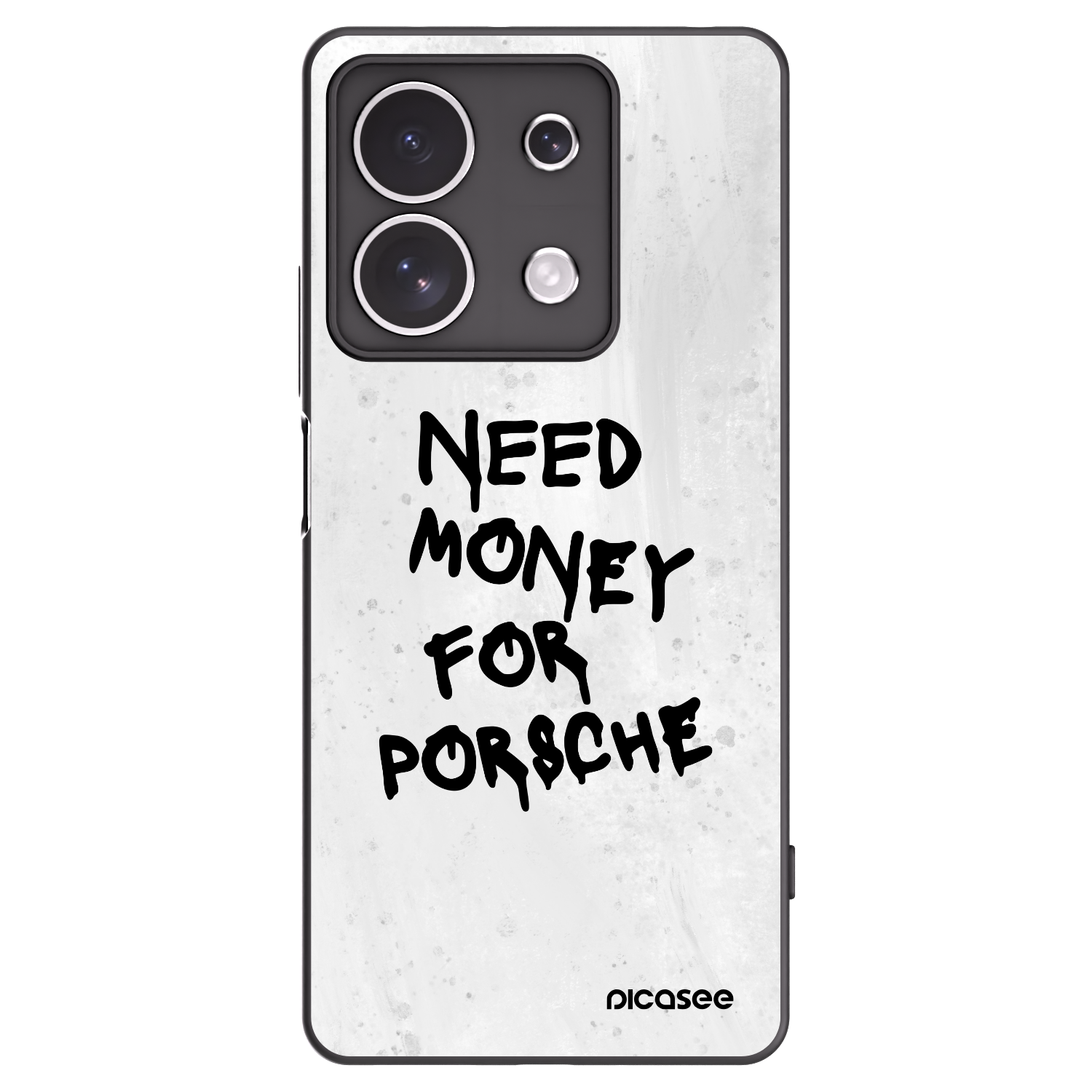 Picasee silikonový černý obal pro Xiaomi Redmi Note 13 4G - White Dollar