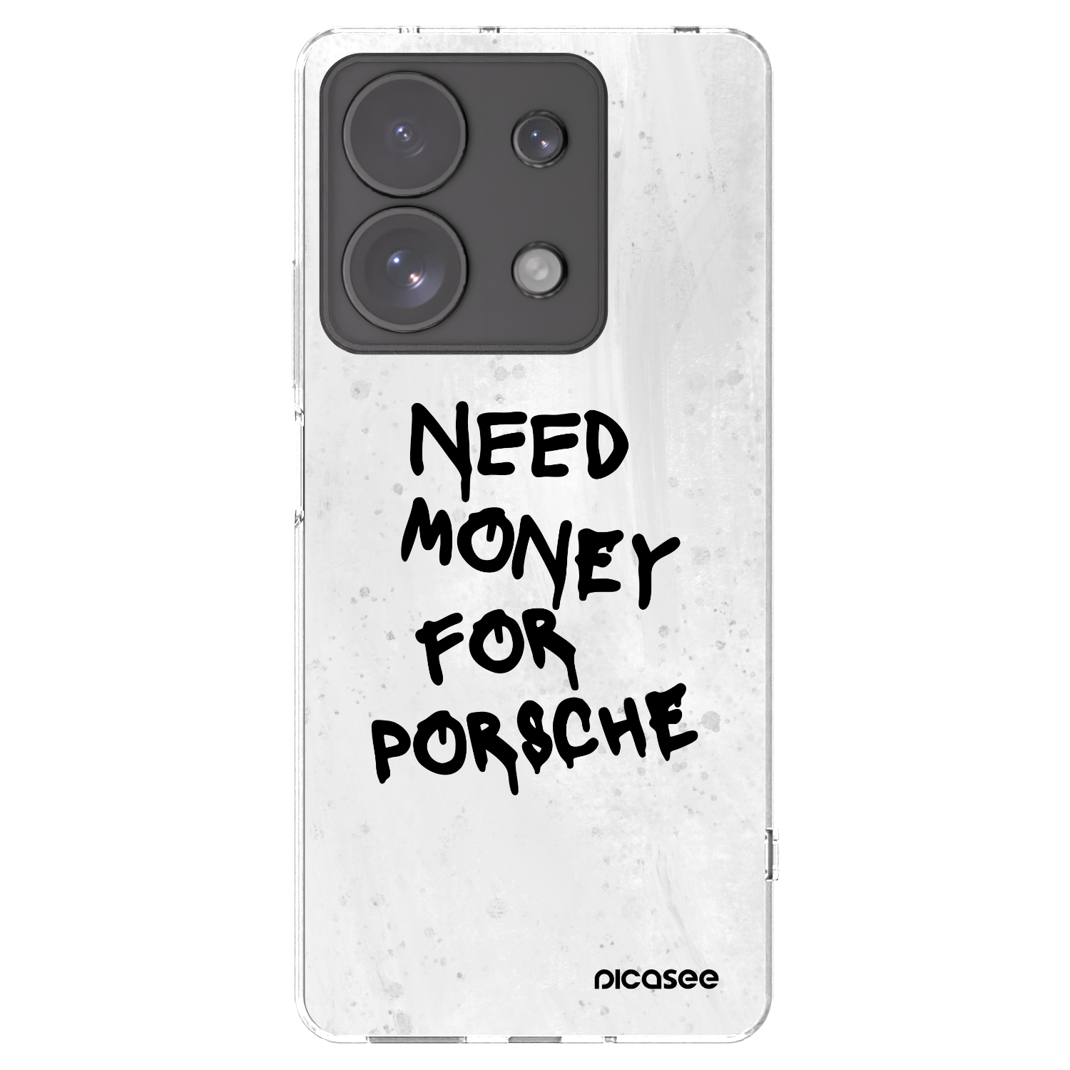 Picasee silikonový průhledný obal pro Xiaomi Redmi Note 13 Pro 4G - White Dollar
