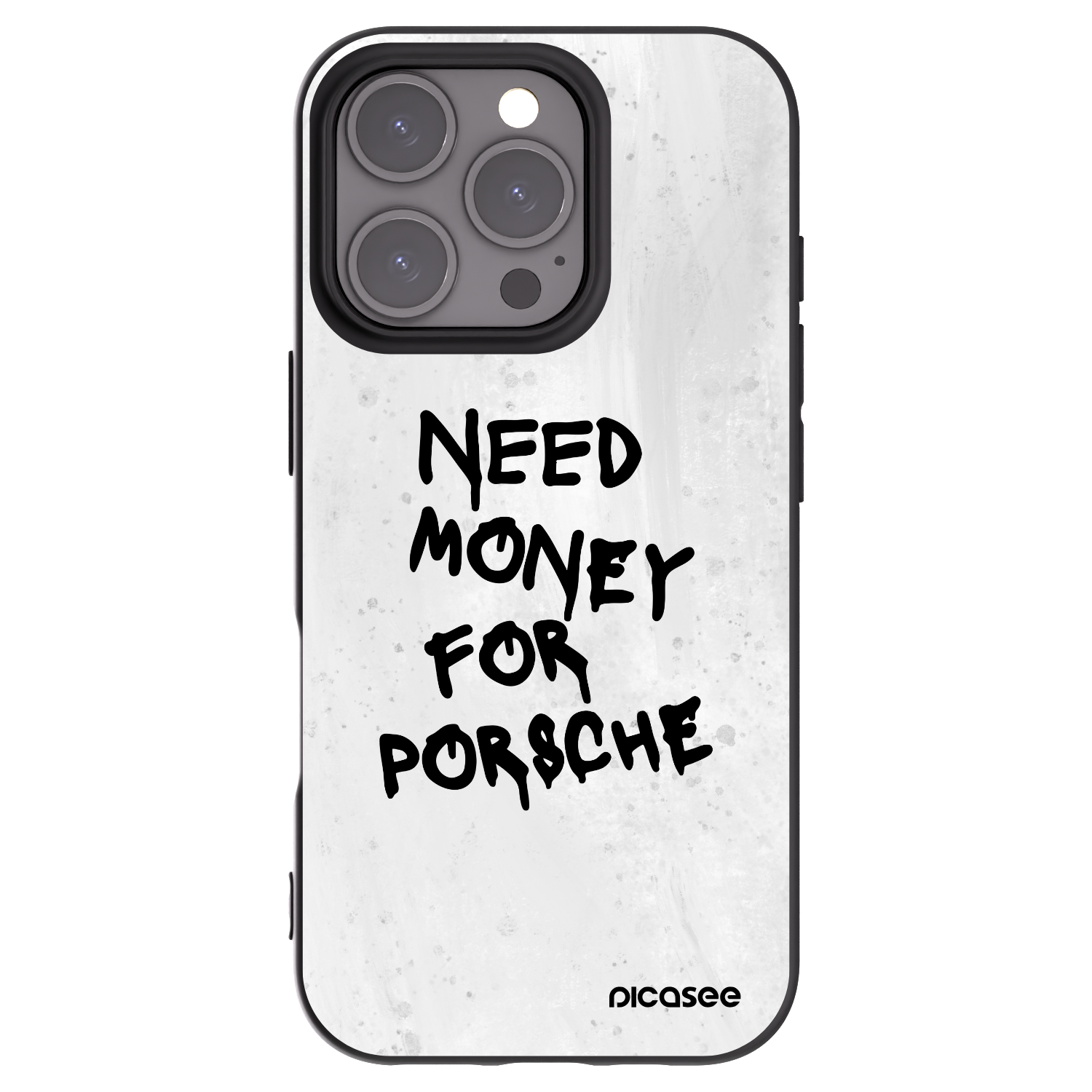 Picasee silikonový černý obal pro Apple iPhone 16 Pro - White Dollar