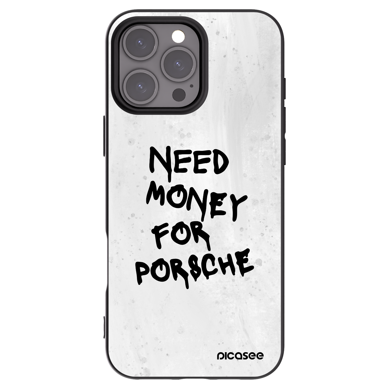 Picasee silikonový černý obal pro Apple iPhone 16 Pro Max - White Dollar