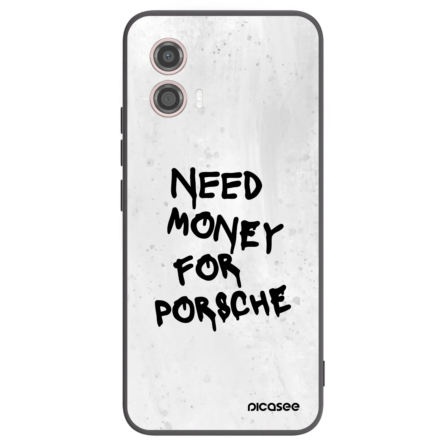 Picasee silikonový černý obal pro Motorola Moto G53 5G - White Dollar