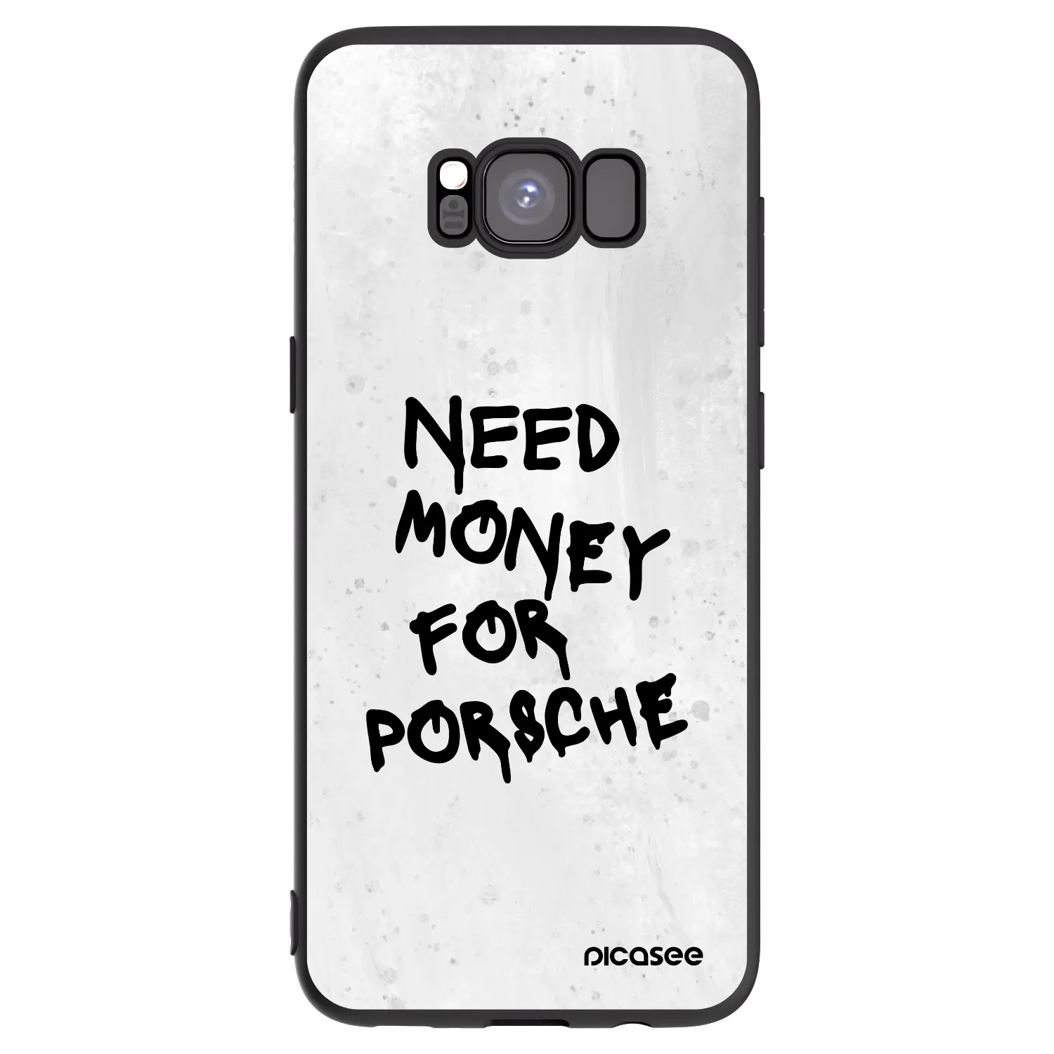 Picasee silikonový černý obal pro Samsung Galaxy S8 G950F - White Dollar