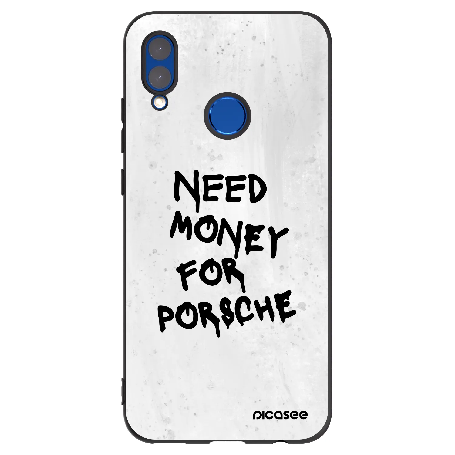 Picasee silikonový černý obal pro Huawei P Smart 2019 - White Dollar
