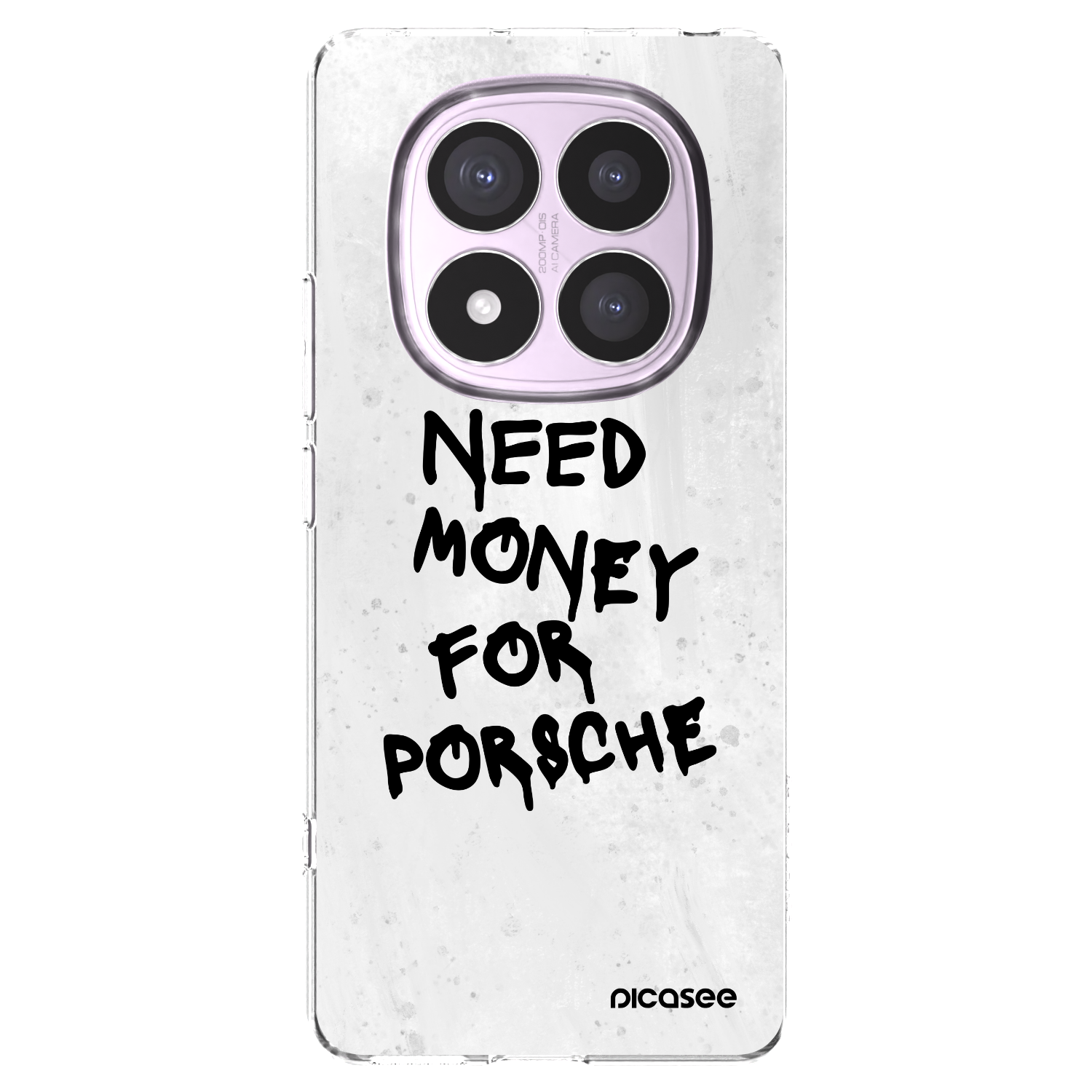 Picasee silikonový průhledný obal pro Xiaomi Redmi Note 14 Pro 5G - White Dollar
