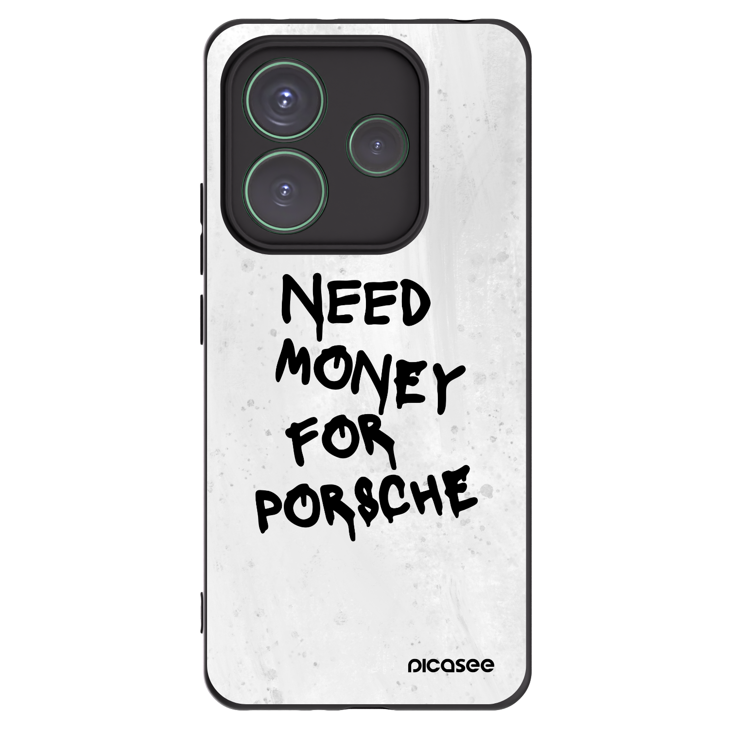 Picasee silikonový černý obal pro Xiaomi Redmi Note 14 5G - White Dollar