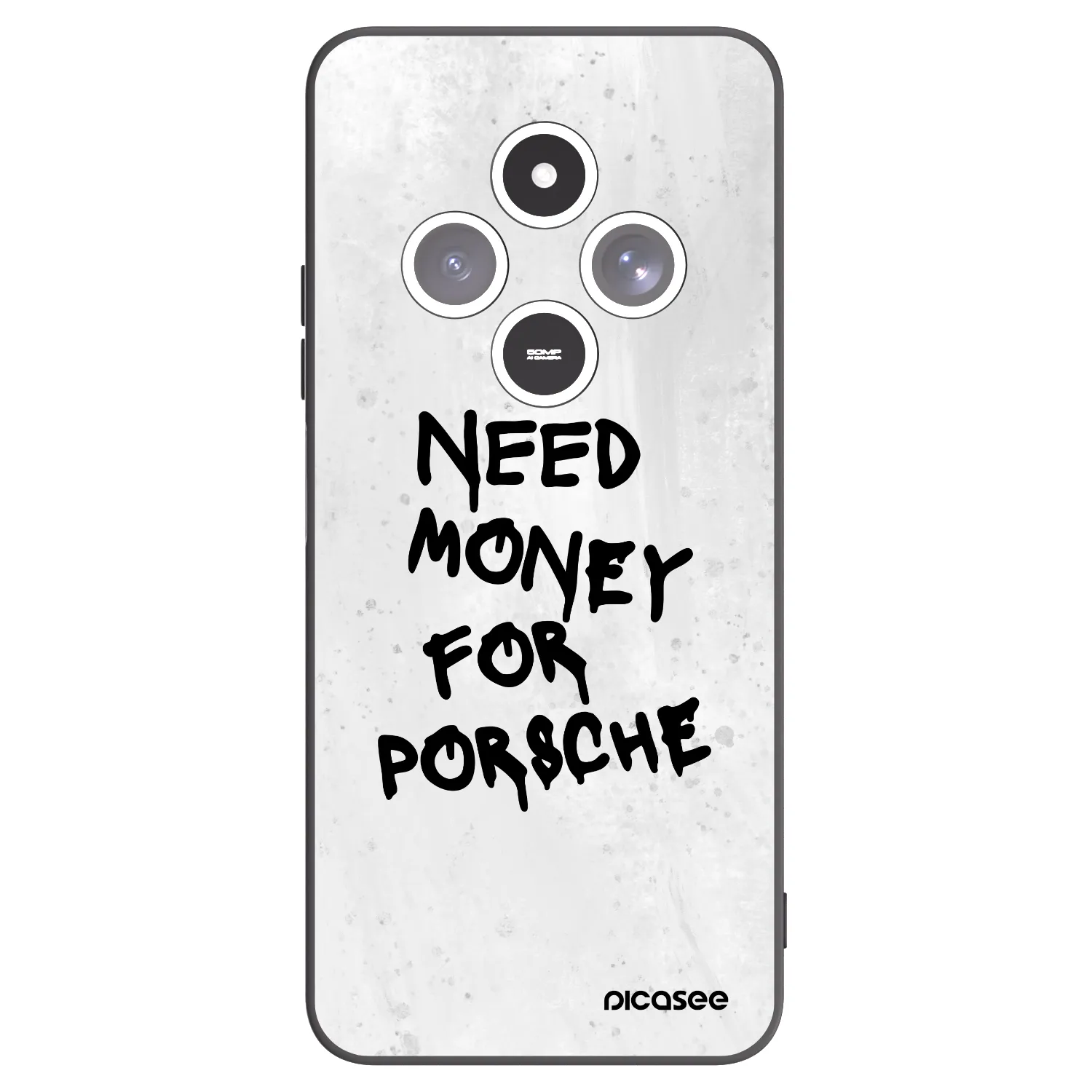 Picasee silikonový černý obal pro Xiaomi Redmi 14C - White Dollar