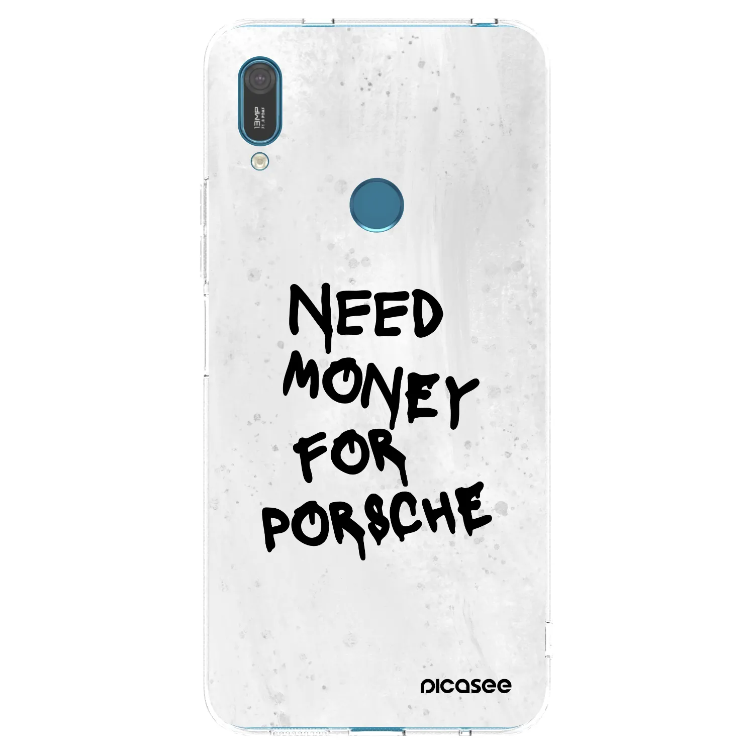 Picasee silikonový průhledný obal pro Huawei Y7 2019 - White Dollar
