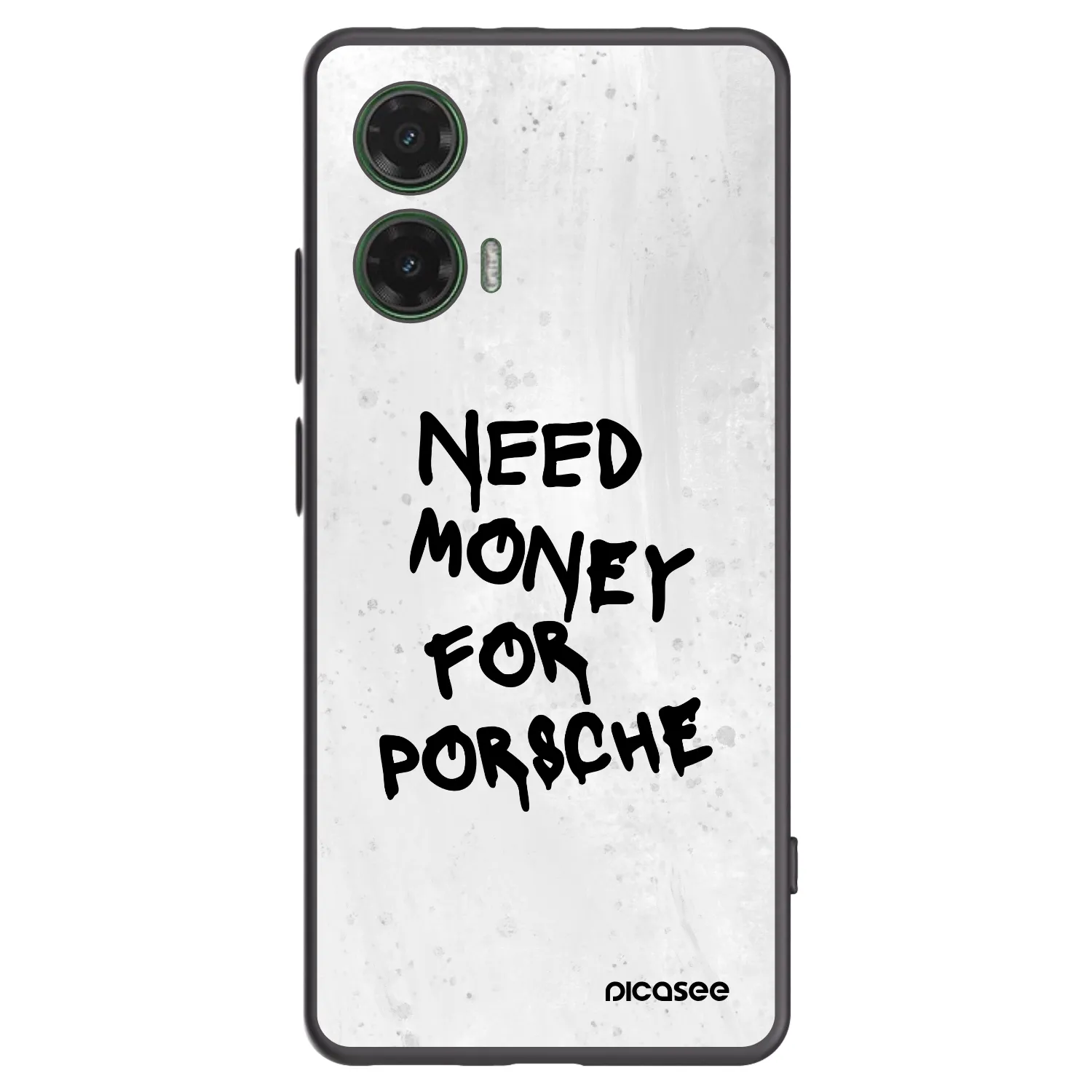 Picasee silikonový černý obal pro Motorola Moto G35 5G - White Dollar