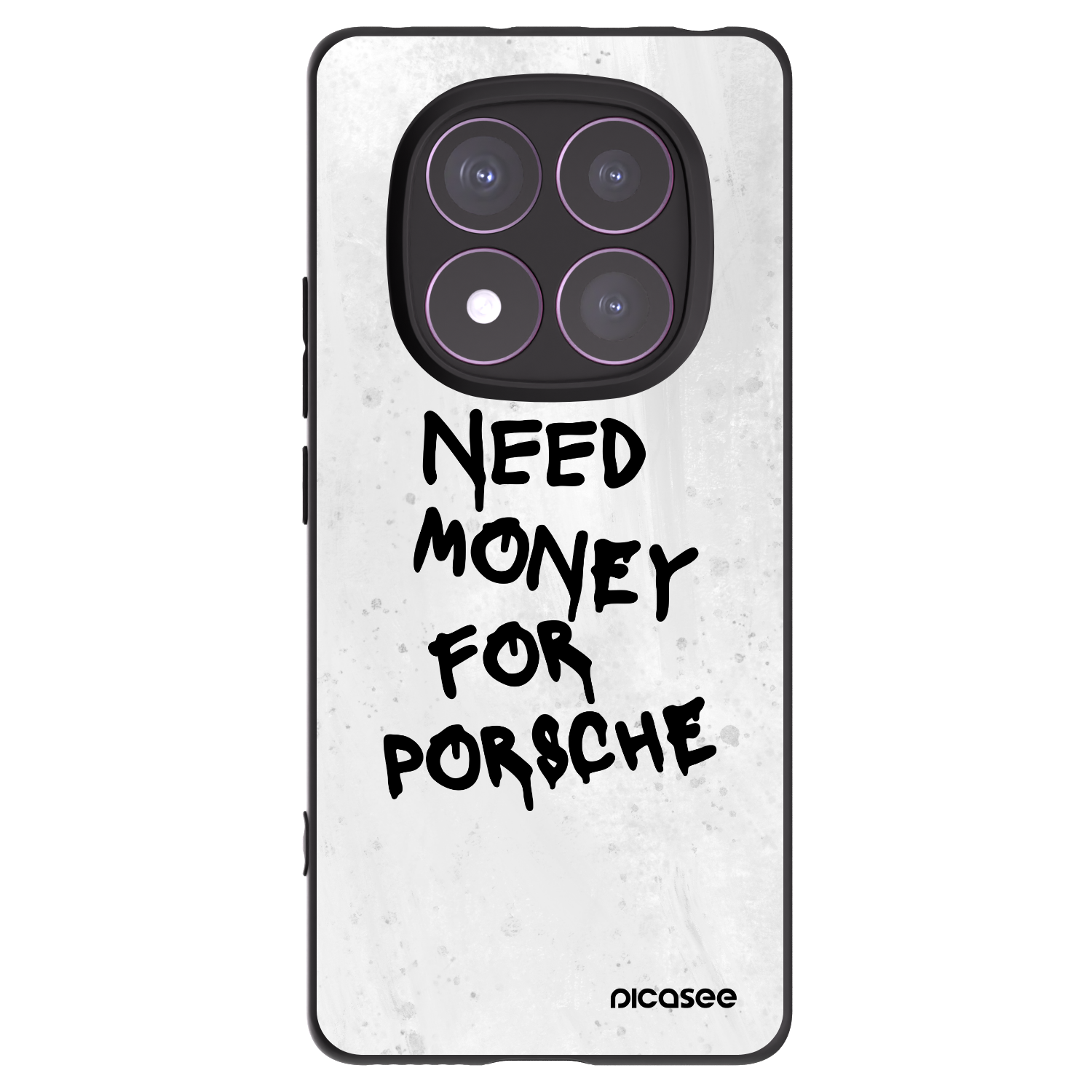 Picasee silikonový černý obal pro Xiaomi Redmi Note 14 Pro 4G - White Dollar