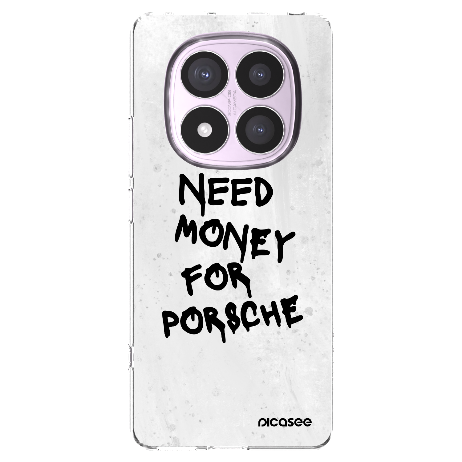 Picasee silikonový průhledný obal pro Xiaomi Redmi Note 14 Pro 4G - White Dollar