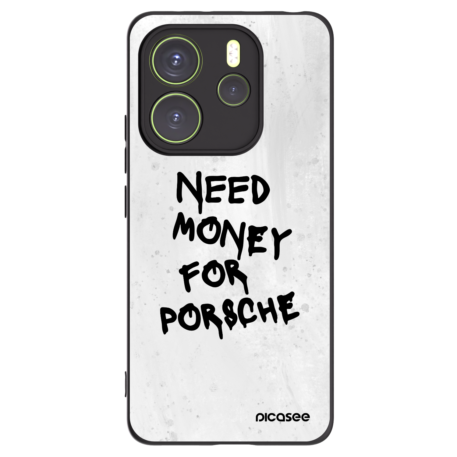 Picasee silikonový černý obal pro Xiaomi Redmi Note 14 4G - White Dollar