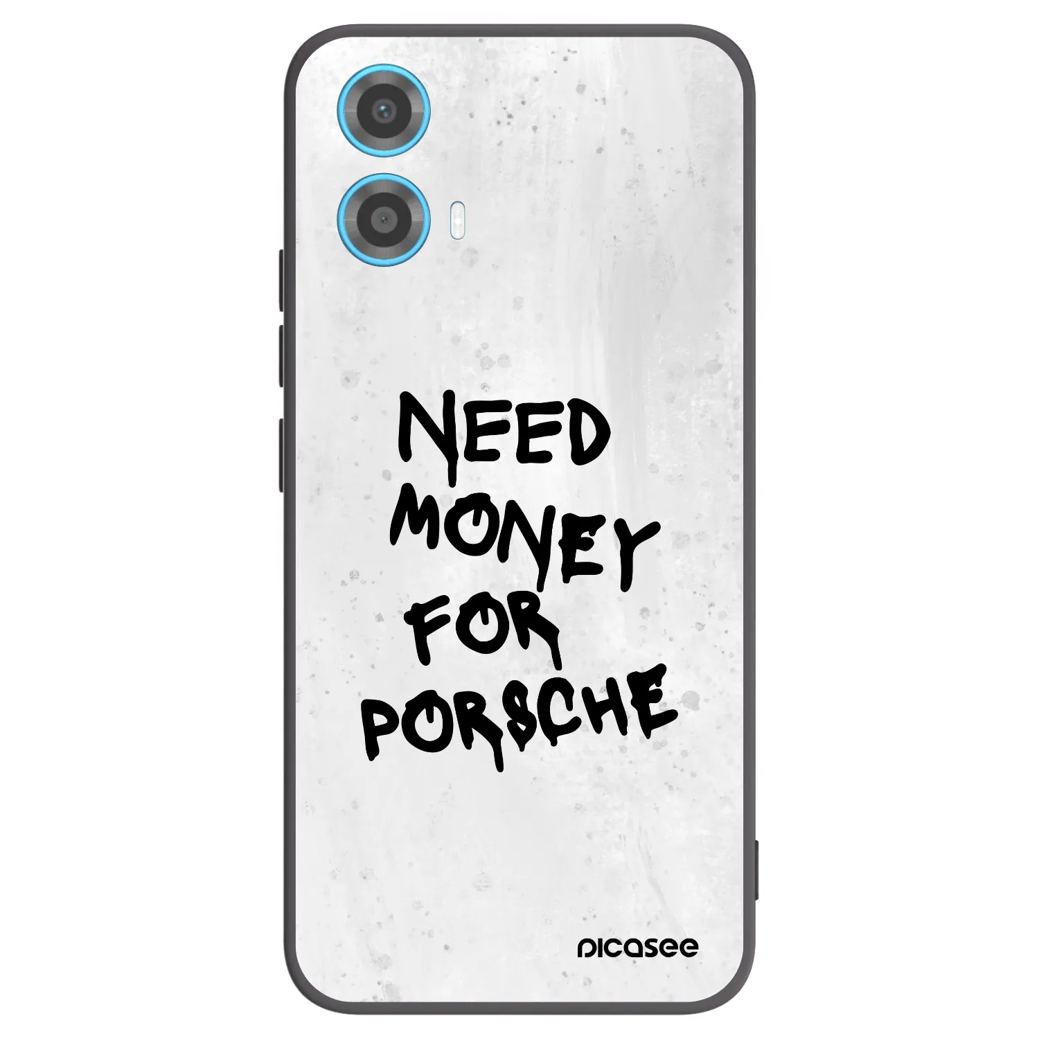 Picasee silikonový černý obal pro Motorola Moto G34 5G - White Dollar