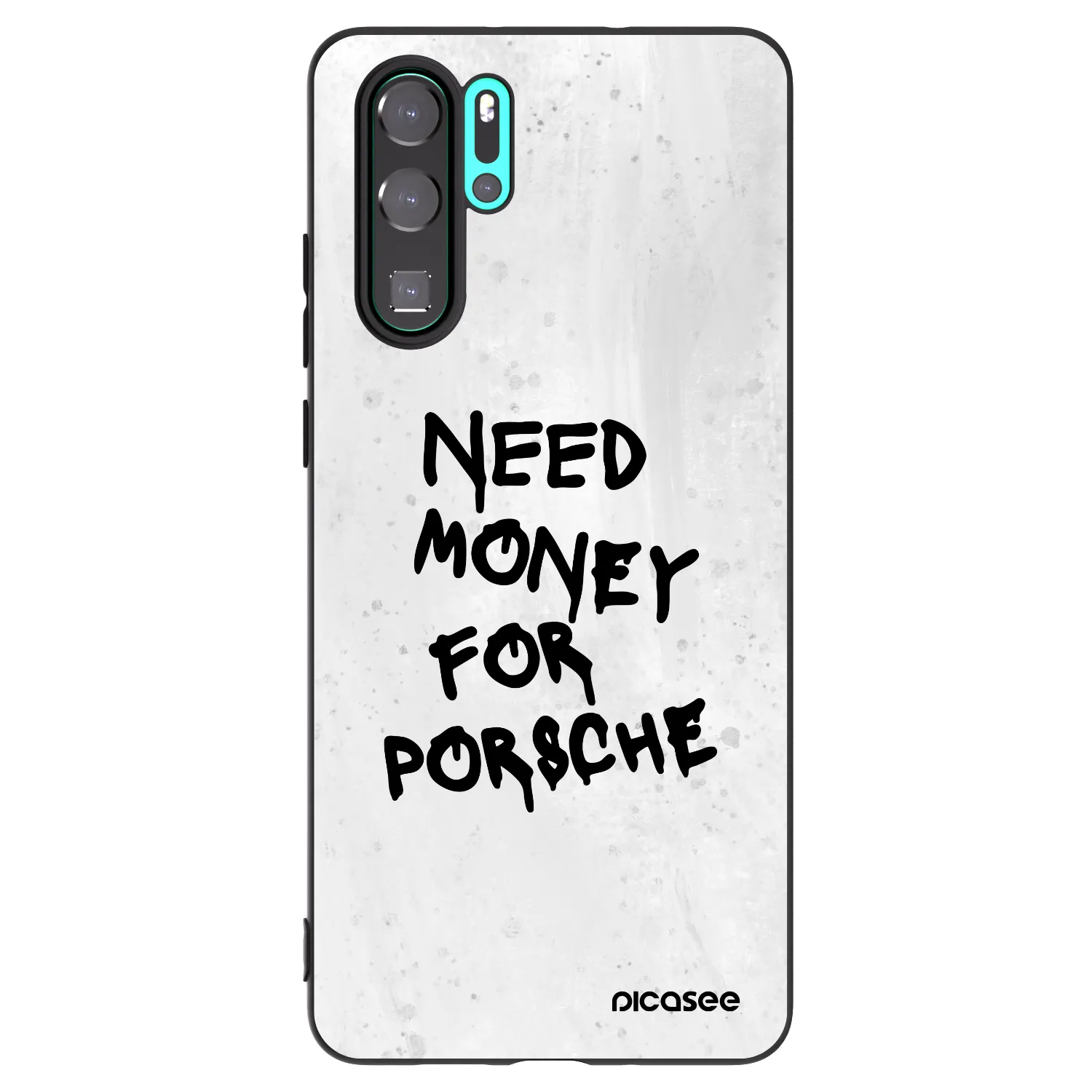 Picasee silikonový černý obal pro Huawei P30 Pro - White Dollar