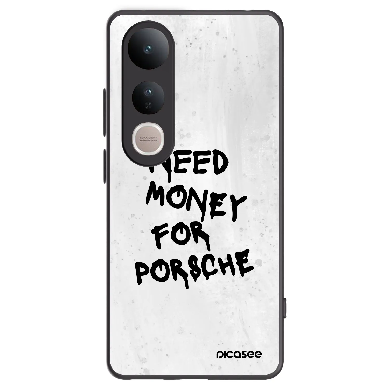 Picasee silikonový černý obal pro Vivo V50 Lite 5G - White Dollar