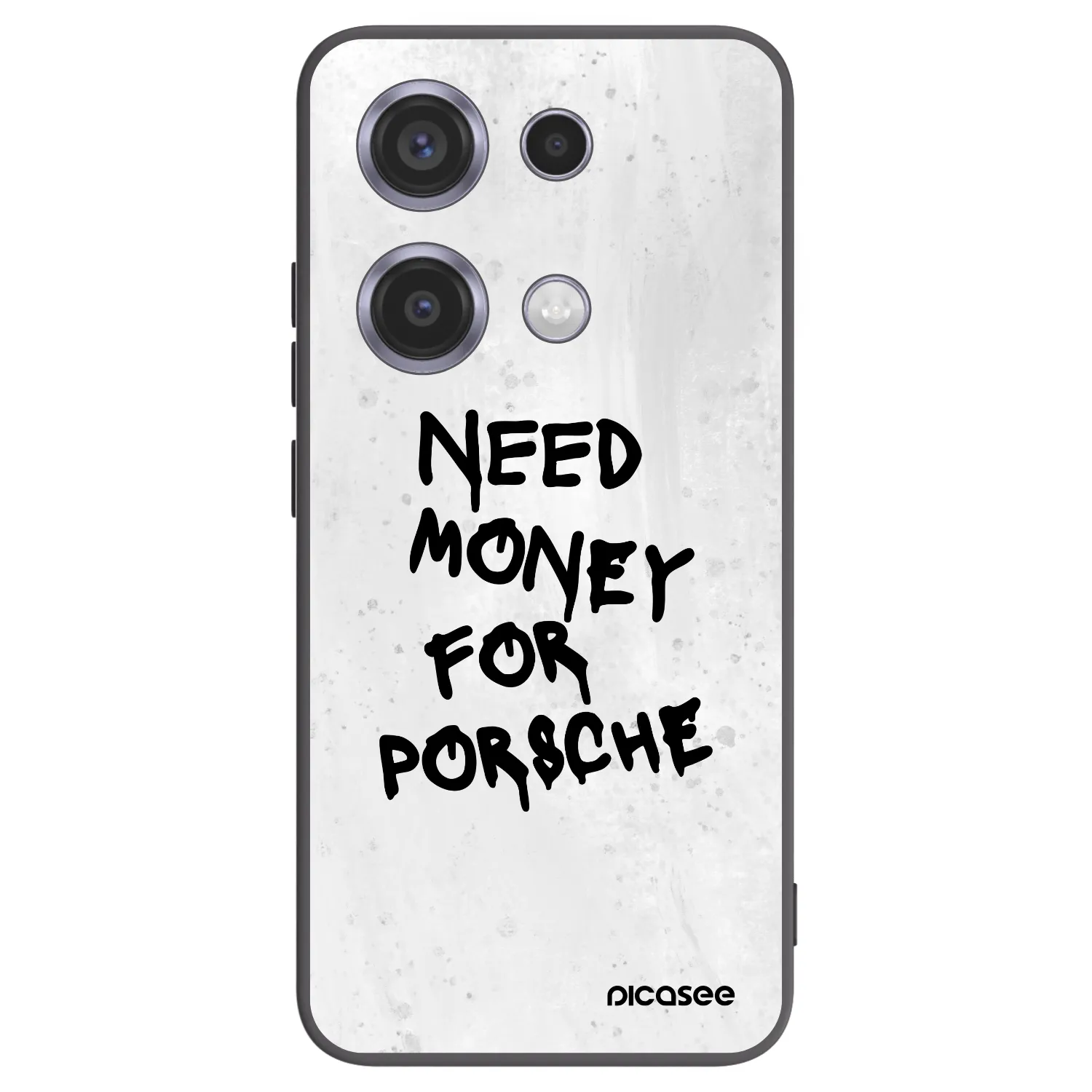 Picasee silikonový černý obal pro Xiaomi Redmi Note 14S - White Dollar